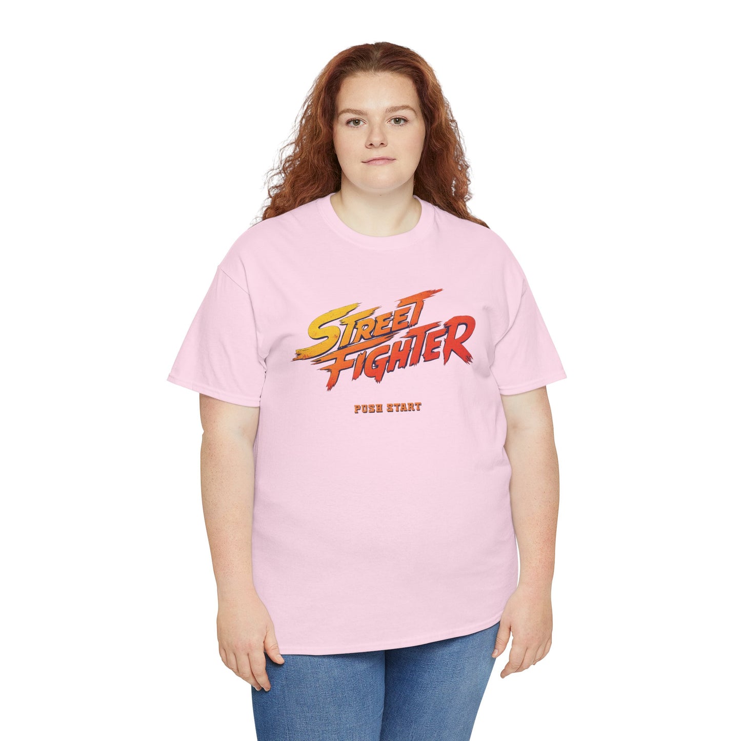 Retro 'Street Fighter' PUSH START Graphic Tee Unisex