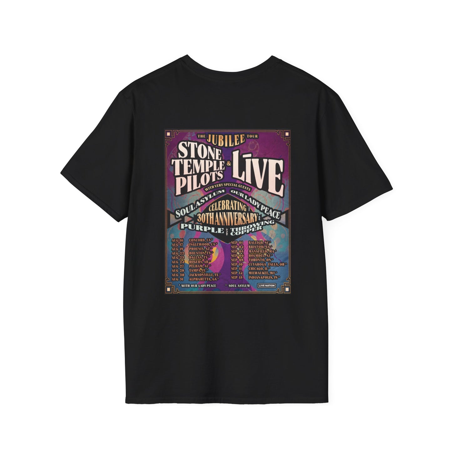 Jubilee Tour Stone Temple Pilots Live 2024 Unisex Softstyle T-Shirt