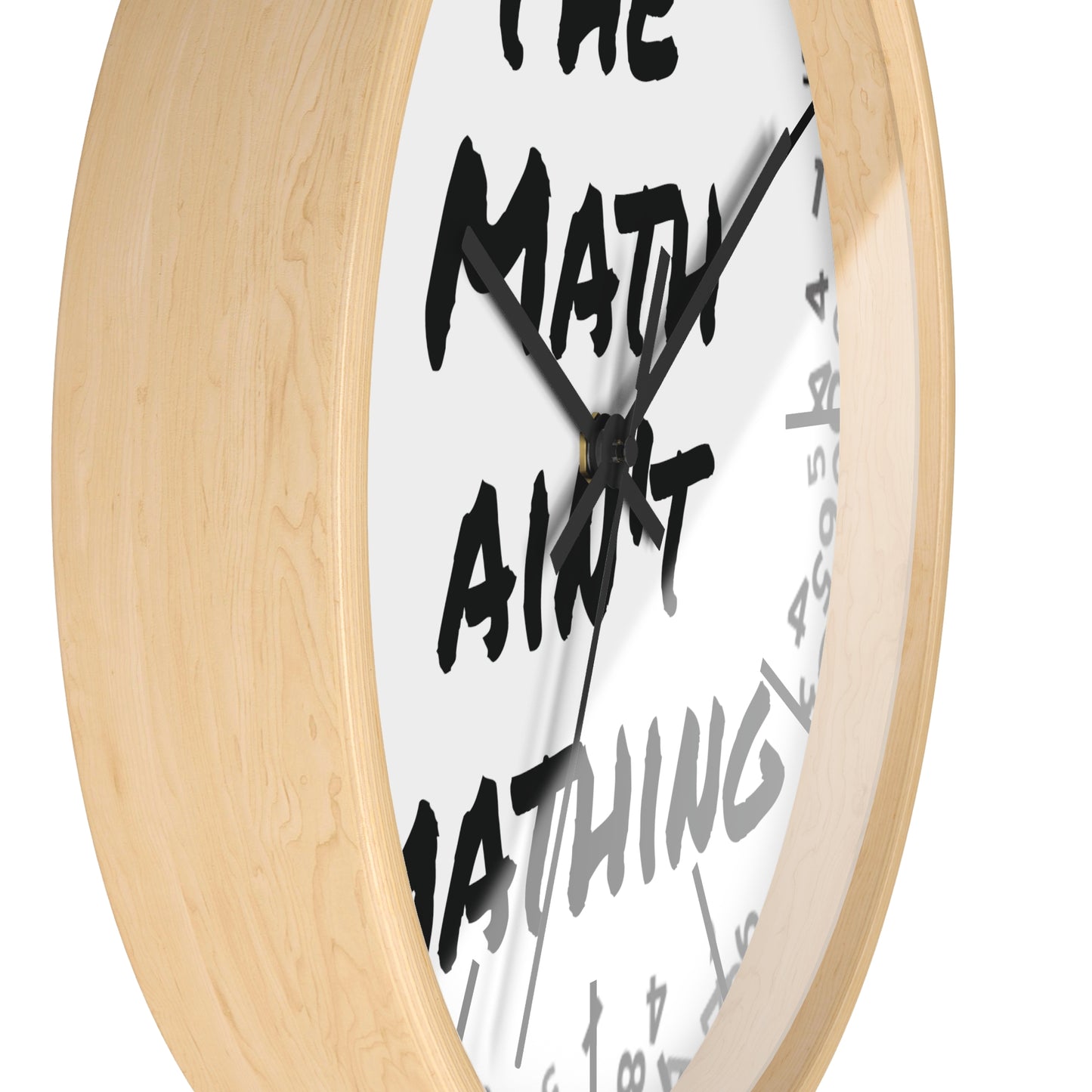 The Math ain't Mathing meme Wall Clock