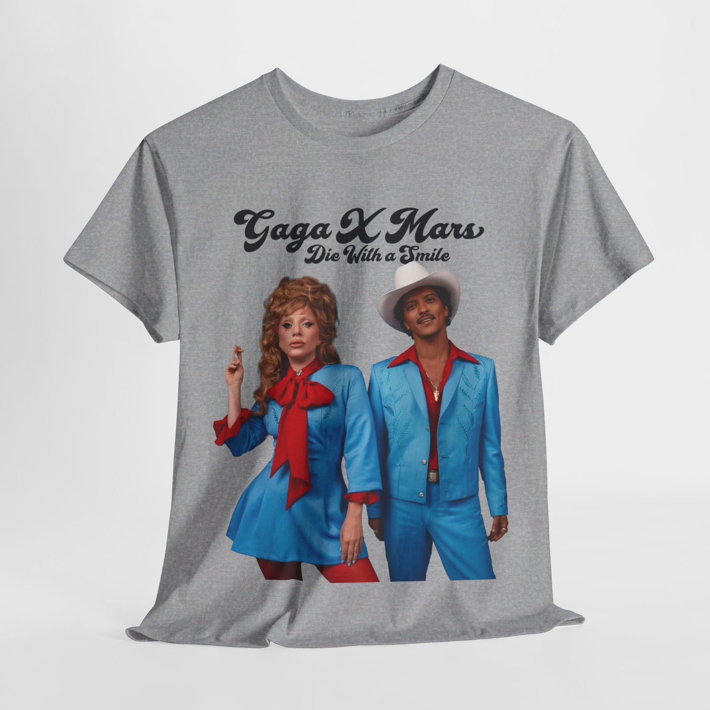 Lady Gaga X Bruno Mars (Die With a Smile) 2024 New Song Unisex Shirt