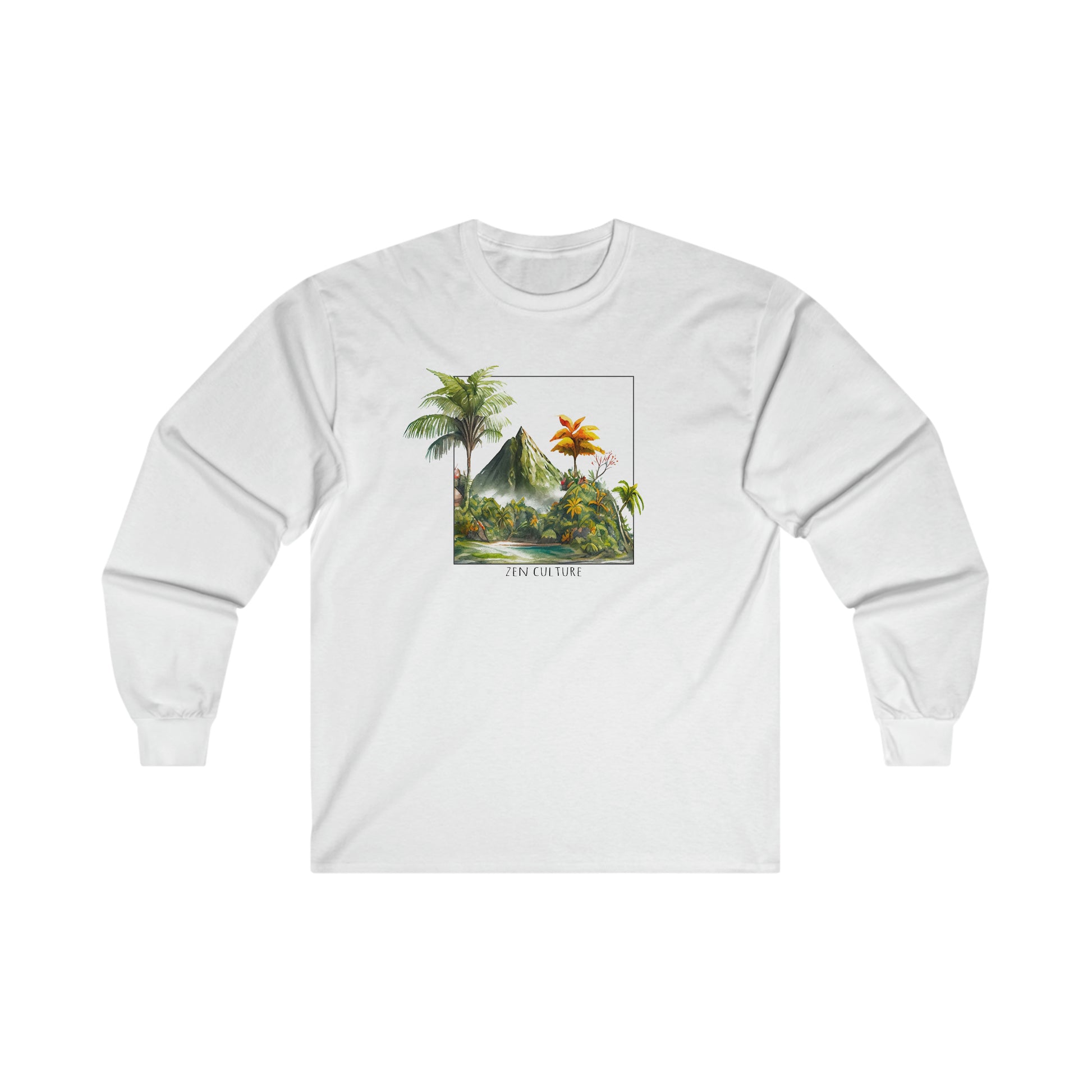 Tropical Island Bliss Zen Culture Long Sleeve shirt