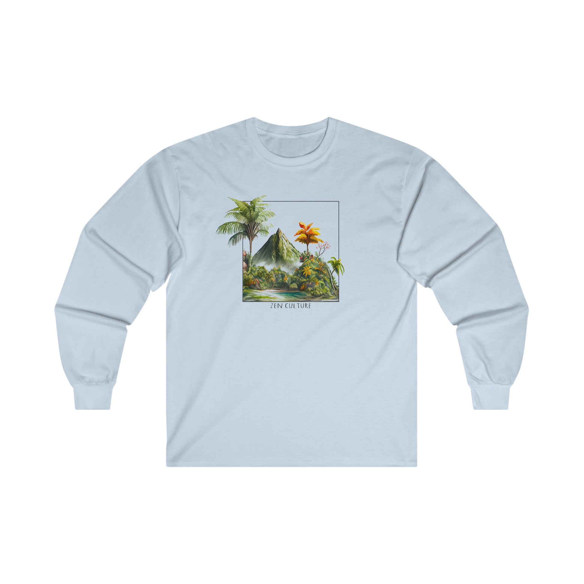 Tropical Island Bliss Zen Culture Long Sleeve shirt