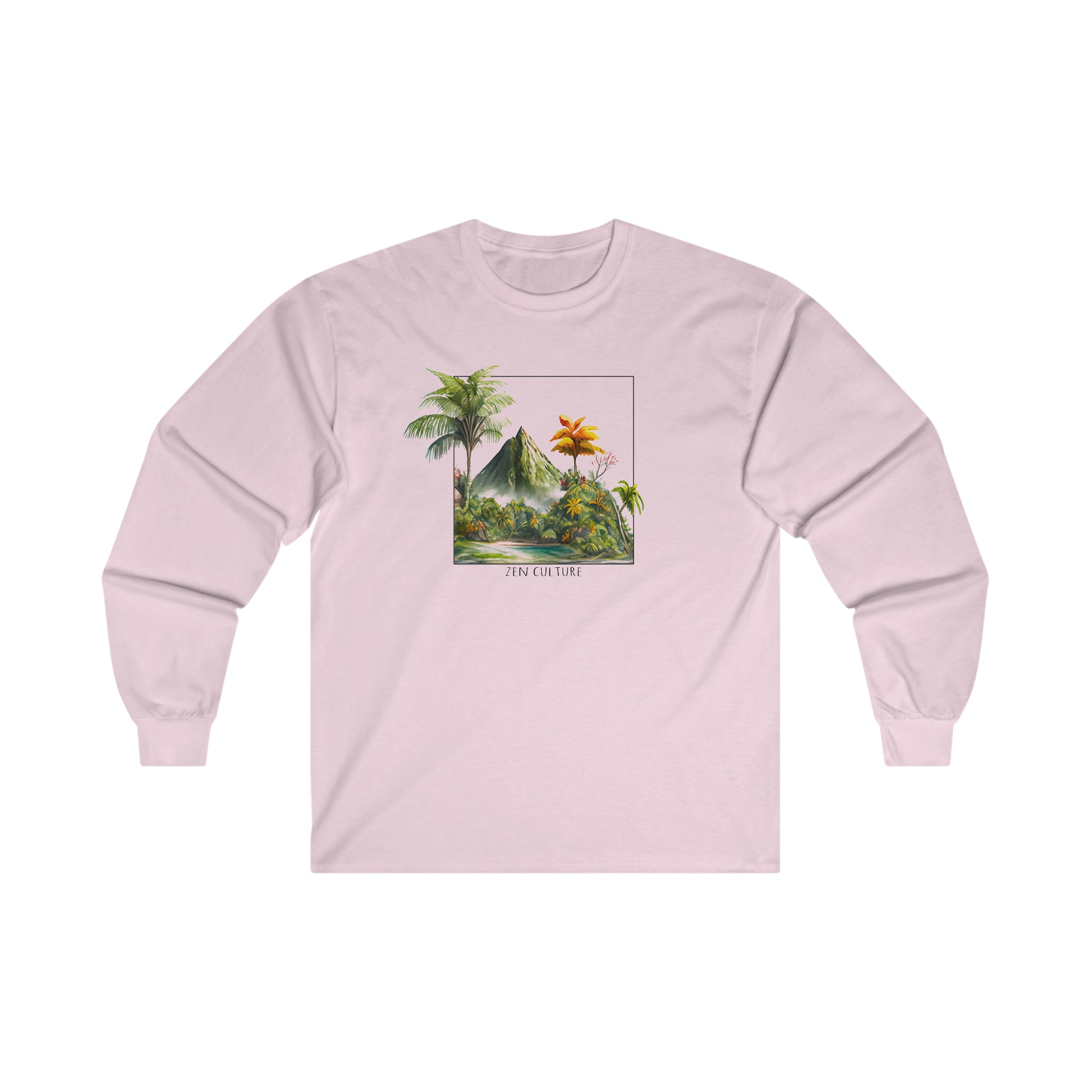 Tropical Island Bliss Zen Culture Long Sleeve shirt