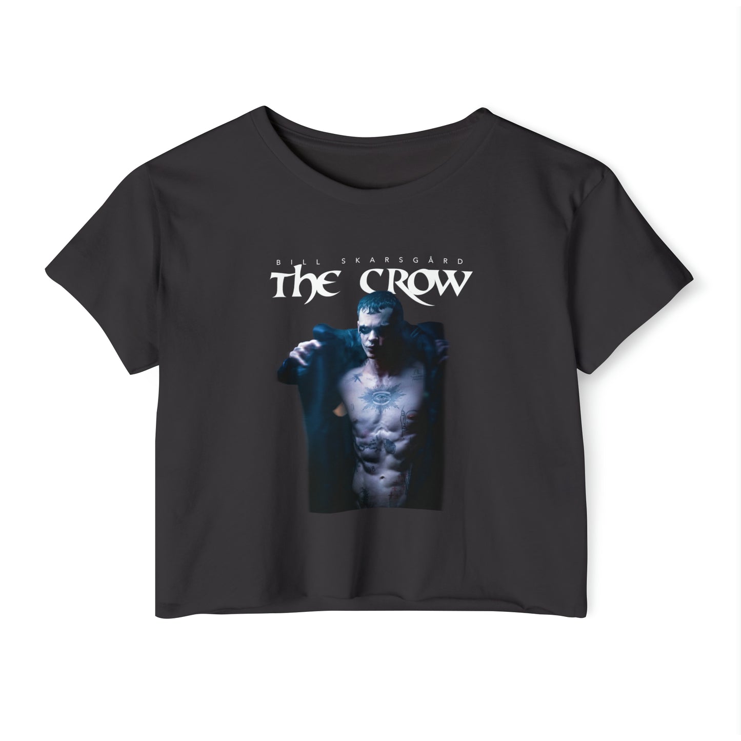 The Crow (2024 Reboot Movie) Bill Skarsgård Women's Festival Crop Top