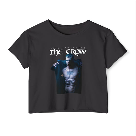 The Crow (2024 Reboot Movie) Bill Skarsgård Women's Festival Crop Top