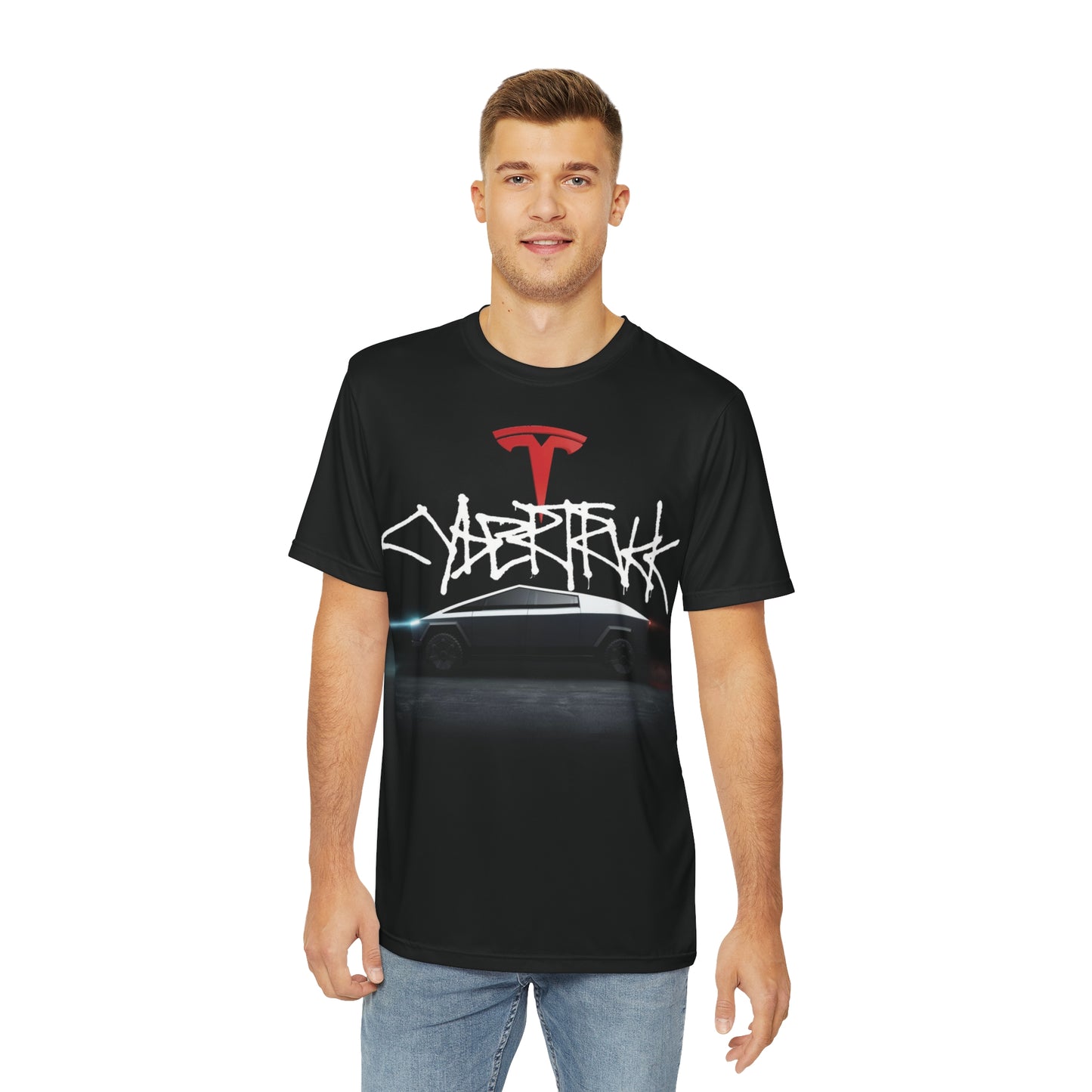 Tesla Cybertruck graphic Men's Polyester Tee