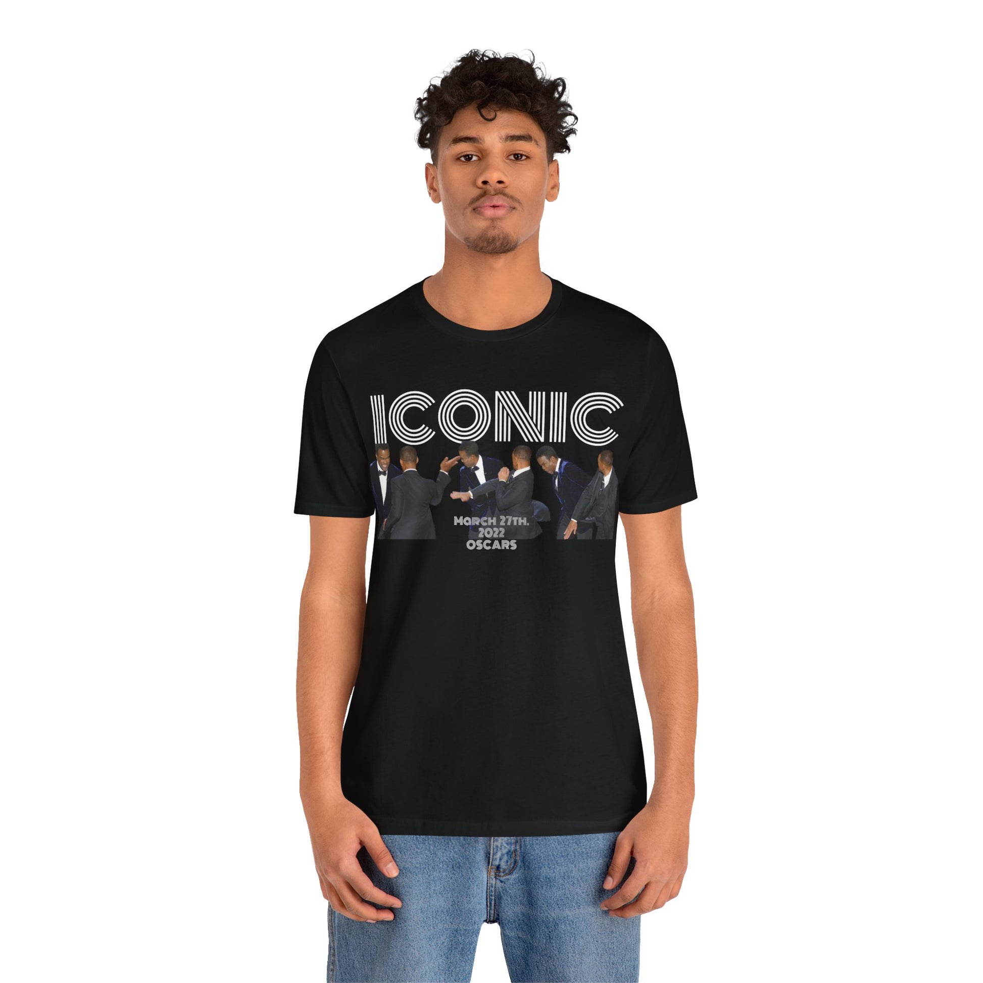 ICONIC 2022 Oscar slap Will Smith and Chris Rock Unisex Jersey Tee