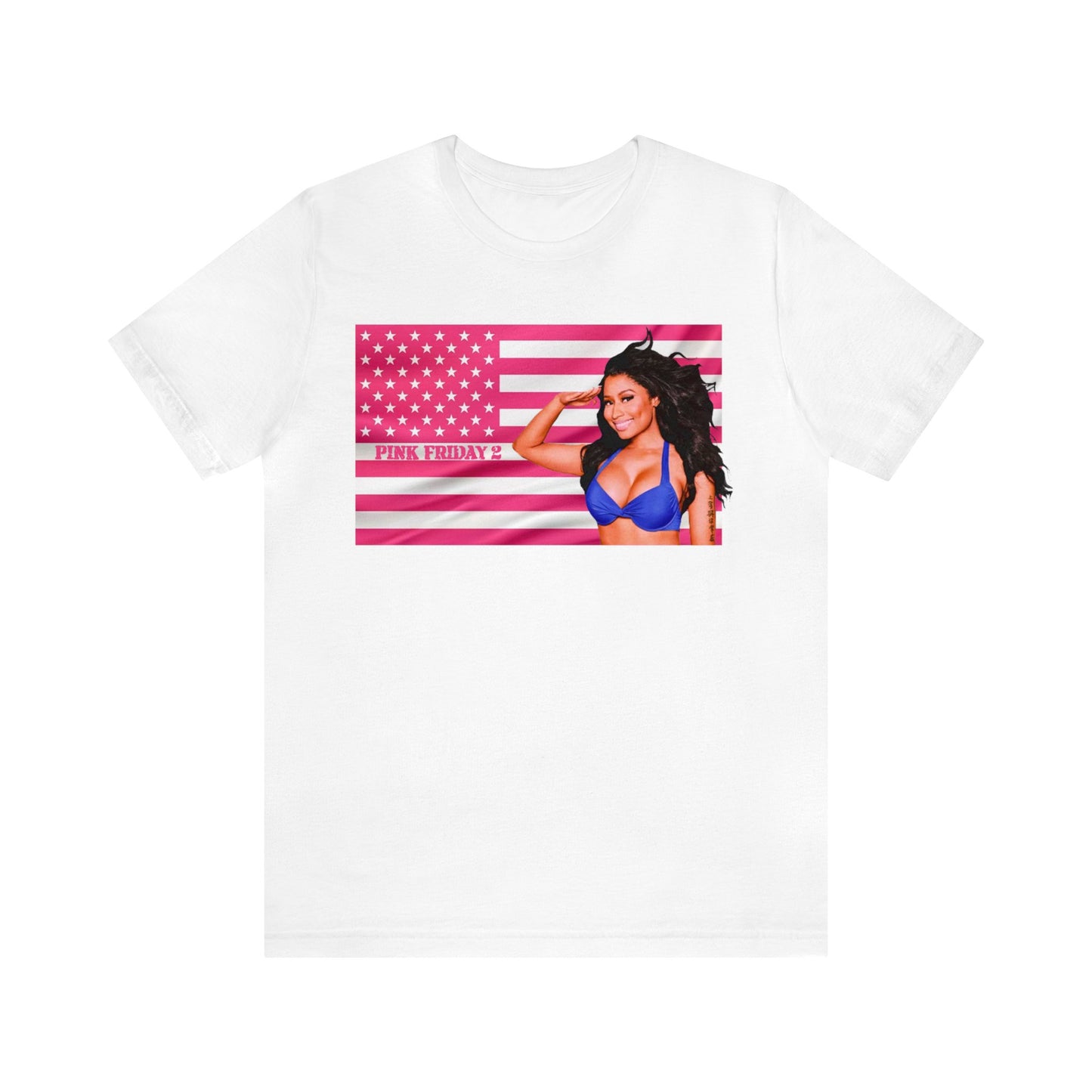 Pink Friday 2 Flag (Nicki Minaj) Unisex Jersey Short Sleeve Tee