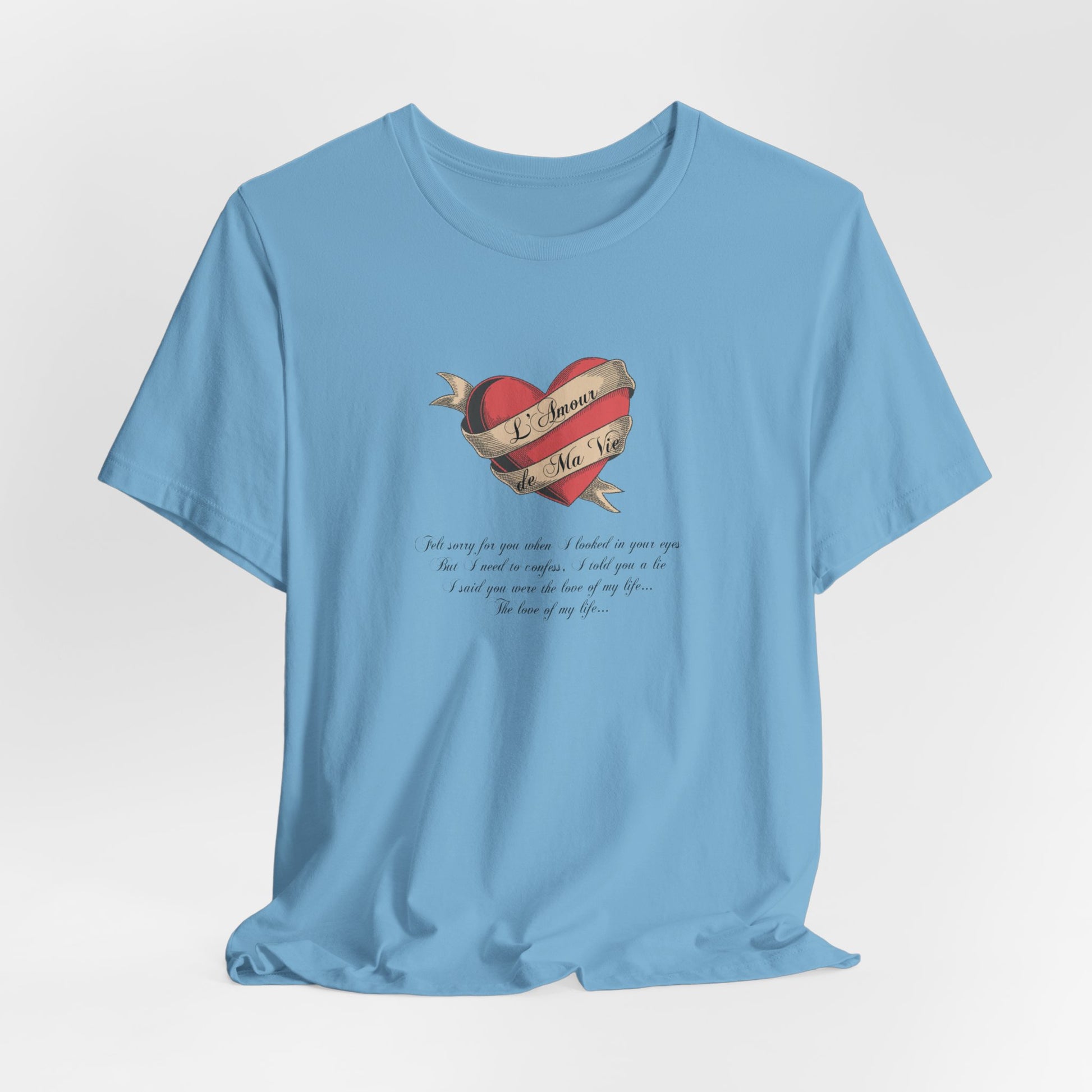 L'Amour de Ma Vie Lyrics Unisex Shirt (Billie Eilish - Hit Me Hard and Soft 2024 Album)