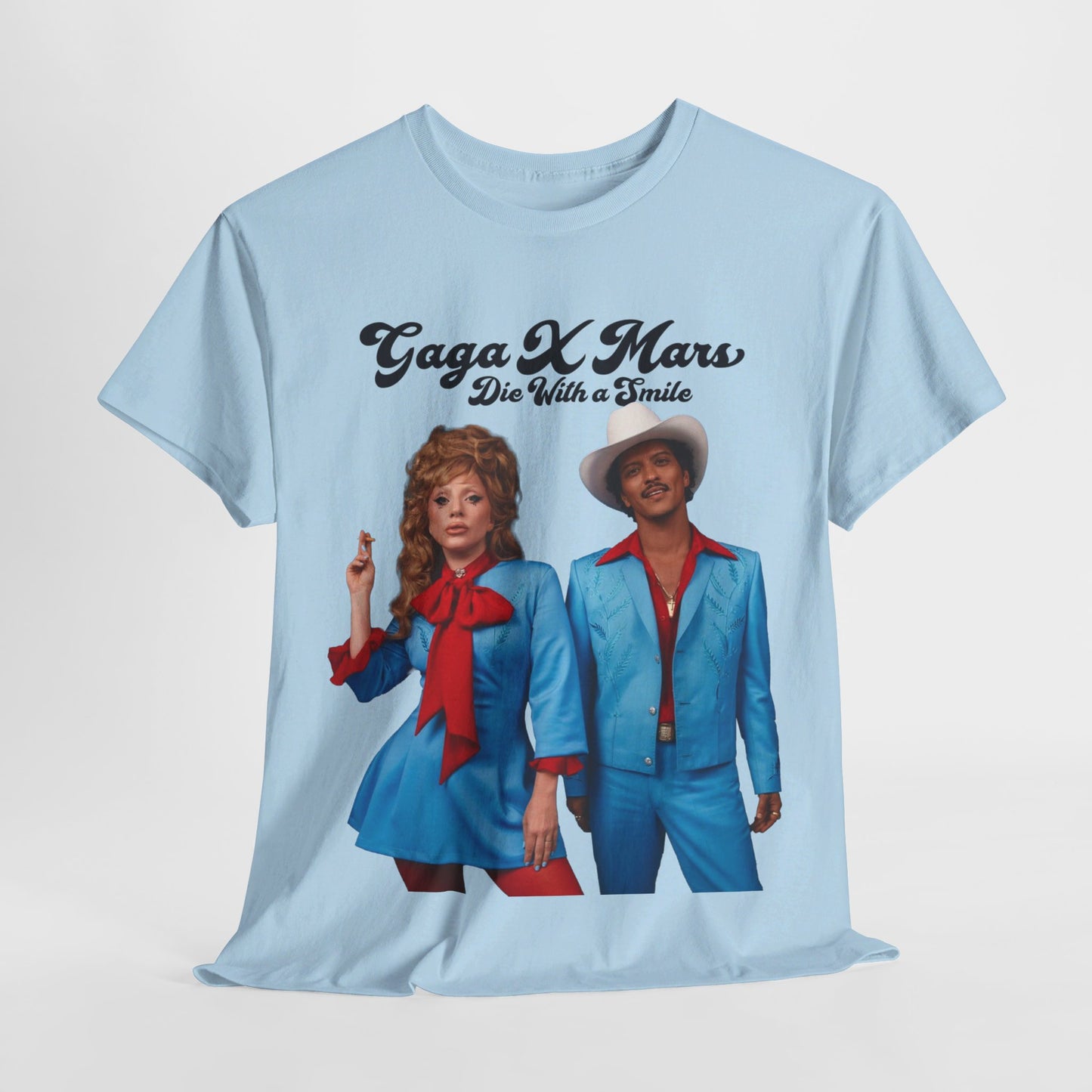 Lady Gaga X Bruno Mars (Die With a Smile) 2024 New Song Unisex Shirt