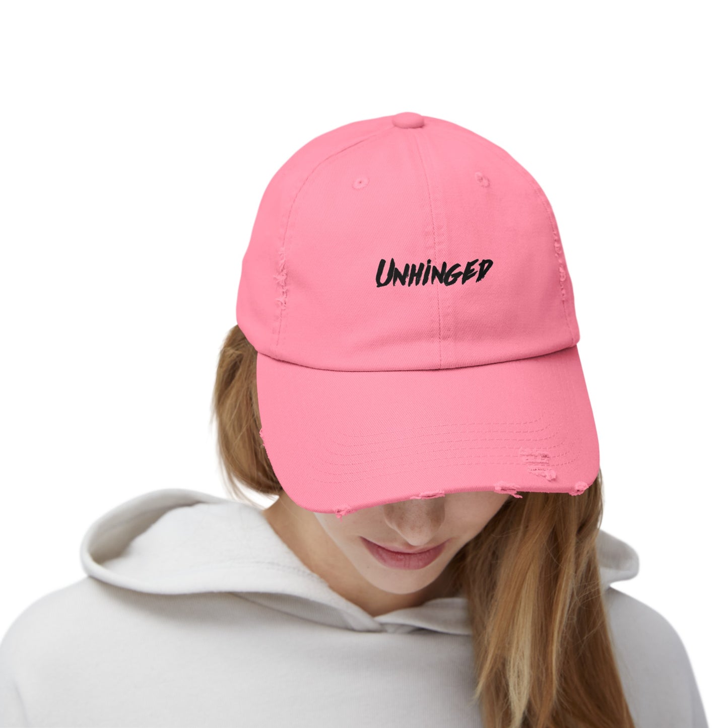 Unhinged Unisex Distressed Cap