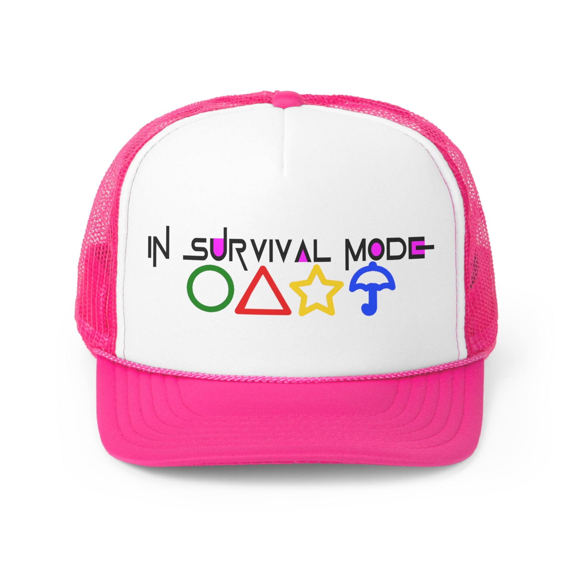 "In Survival Mode" (Squid Game) symbols Trucker Cap