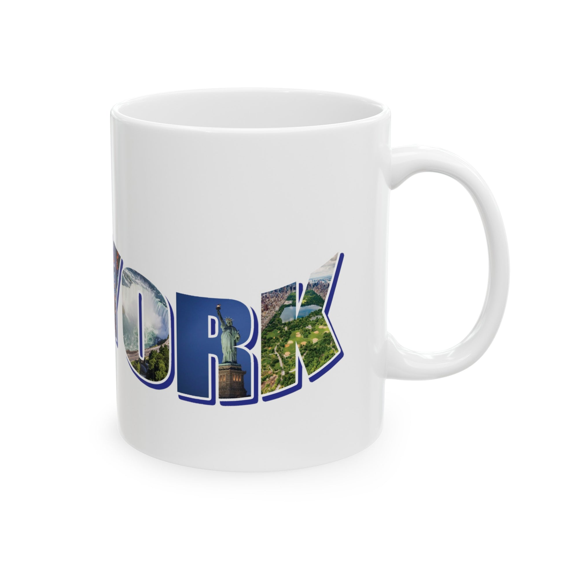 New York State Collage Ceramic Mug, (11oz, 15oz)