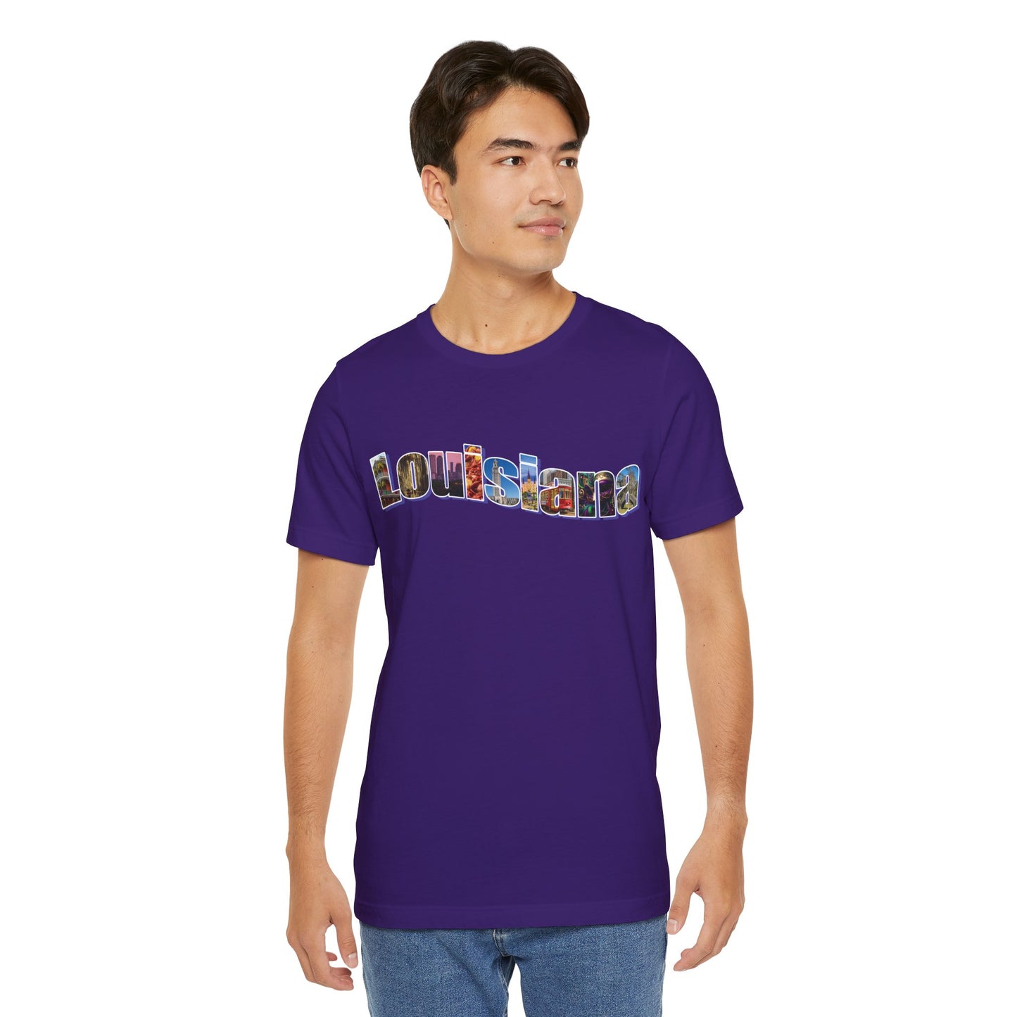 Louisiana State Collage Unisex Jersey Short Sleeve Tee city state pride new orleans mardi gras gift idea