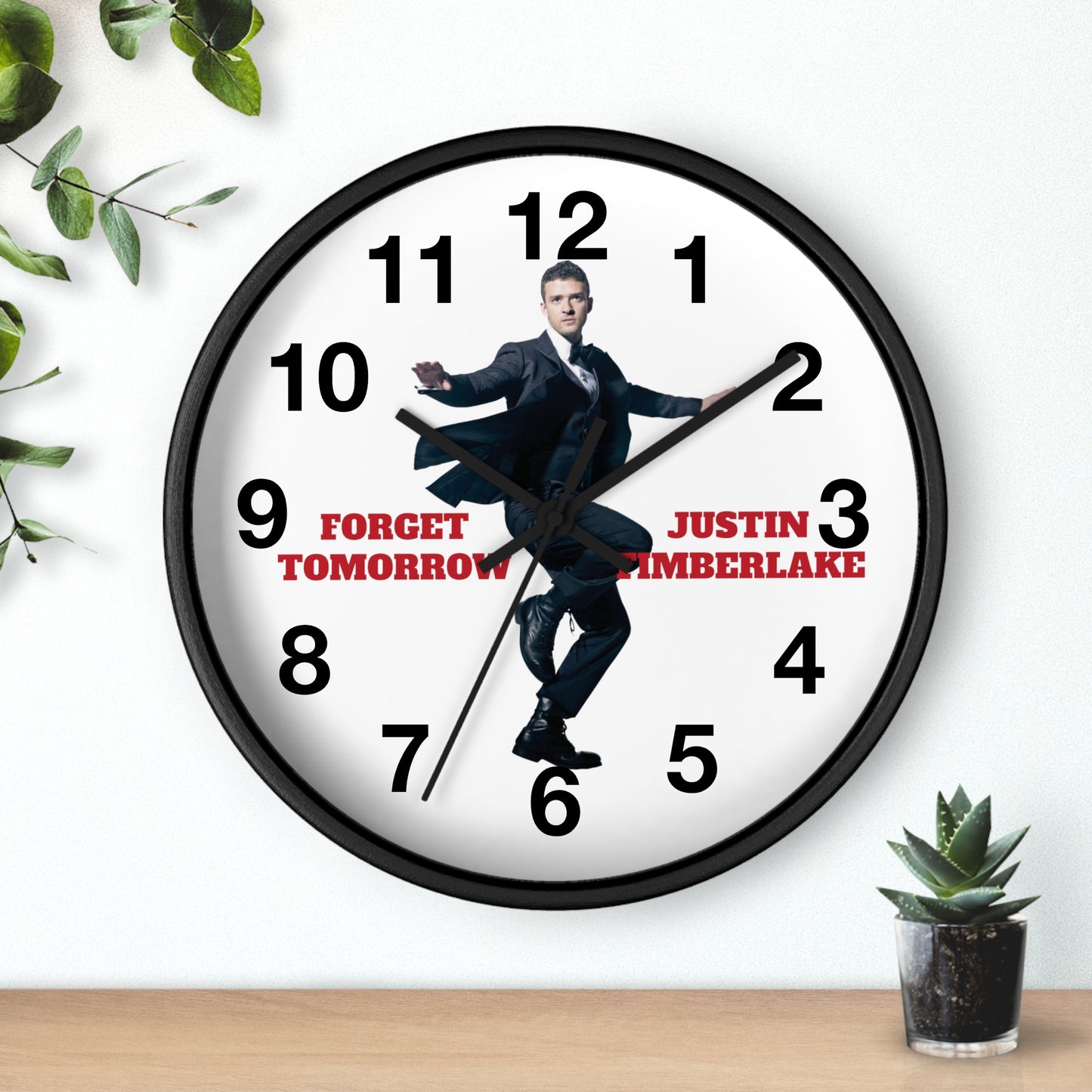 Justin Timberlake Forget Tomorrow 2024 Wall Clock