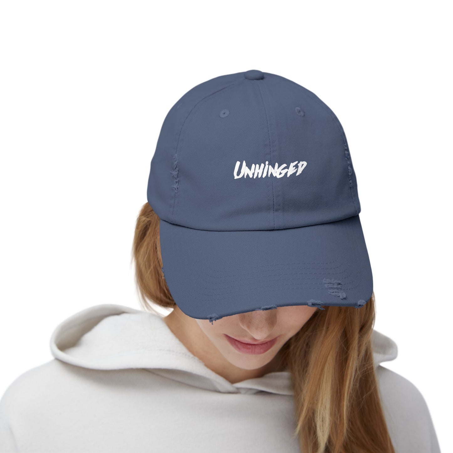 Unhinged Unisex Distressed Cap