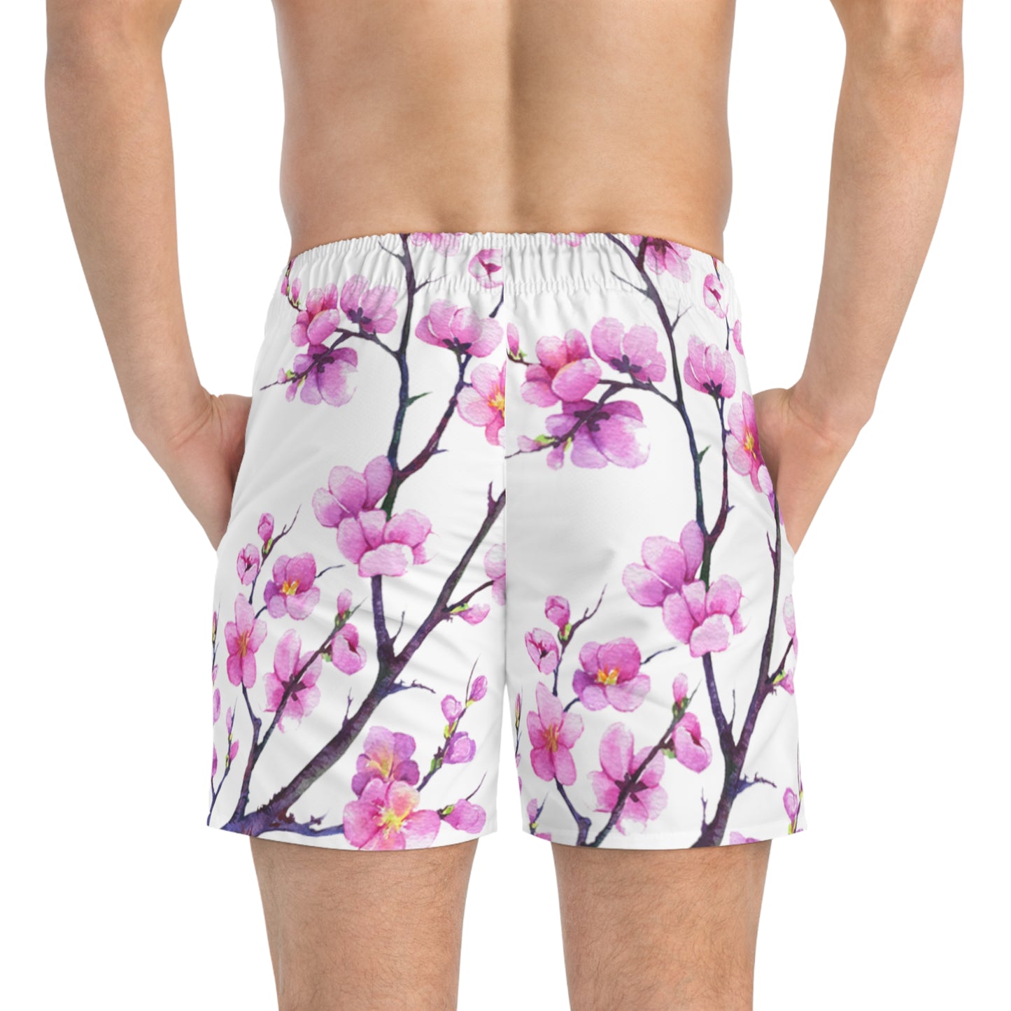 Zen Culture Cherry Blossom Swim Shorts Trunks