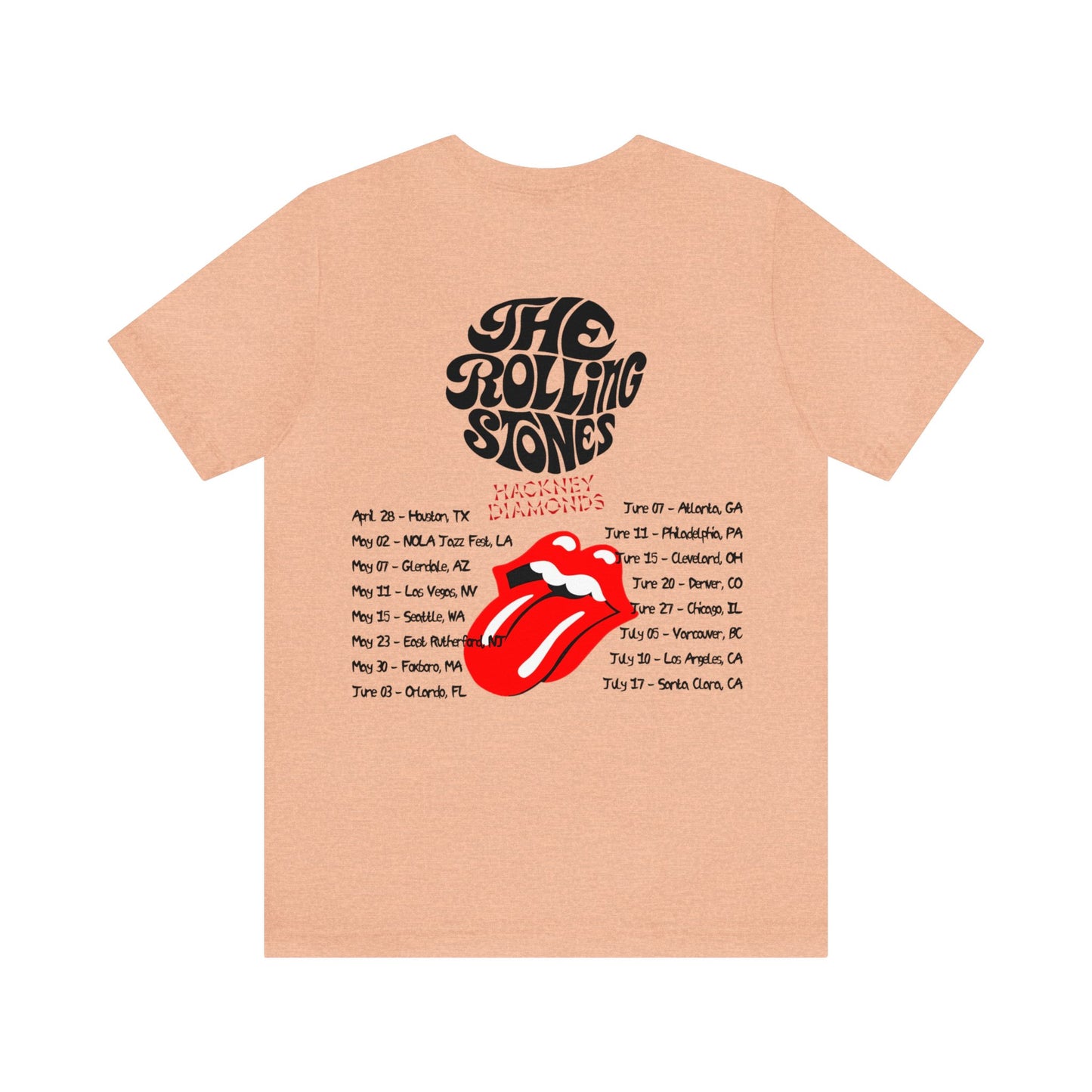 The Rolling Stones HACKNEY DIAMONDS 2024 Tour Shirt