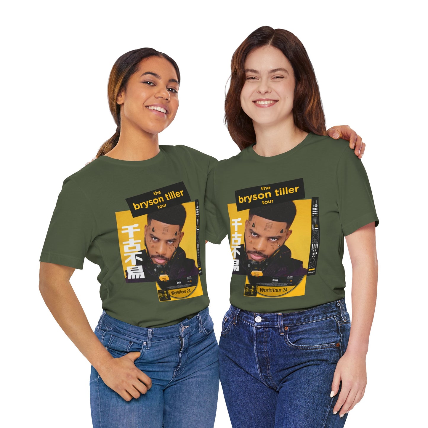 Bryson Tiller 2024 Tour (Double Sided With Dates) Unisex Shirt