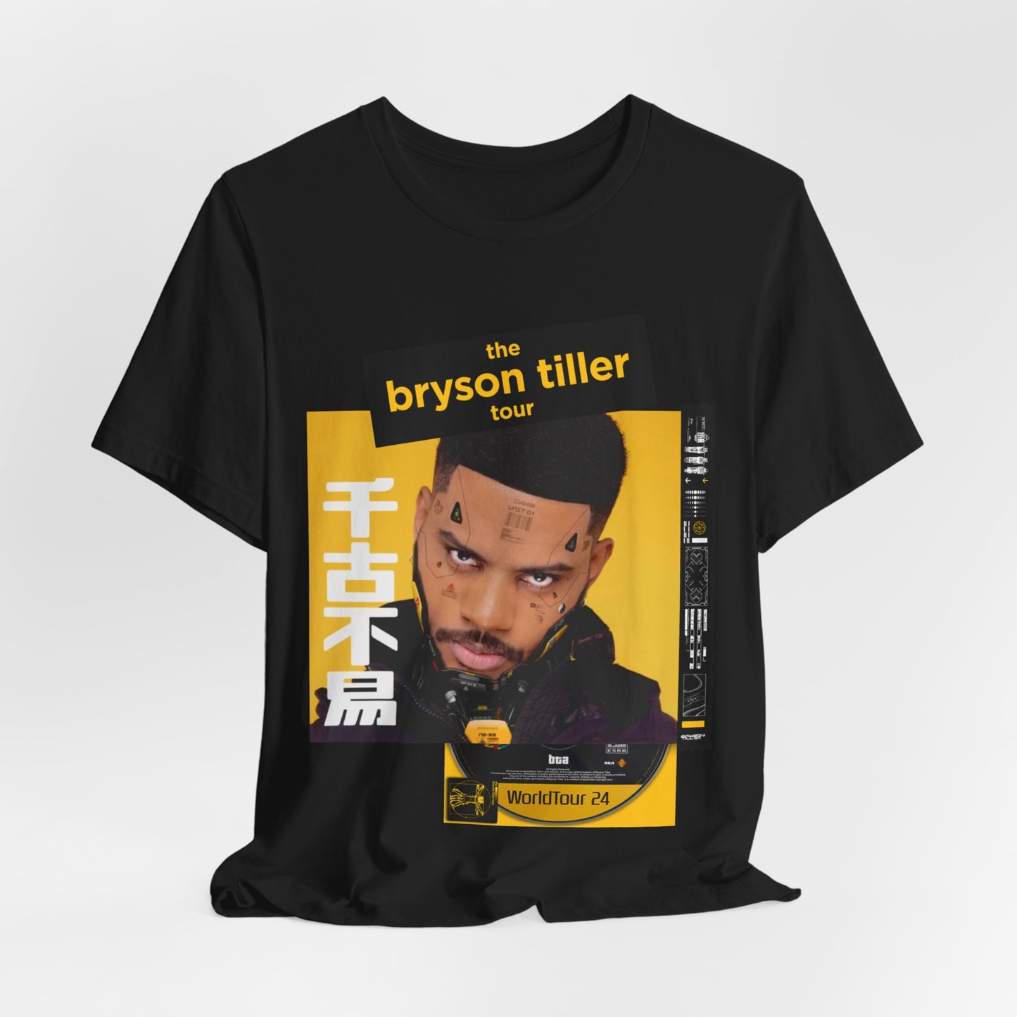 Bryson Tiller 2024 Tour (Double Sided With Dates) Unisex Shirt