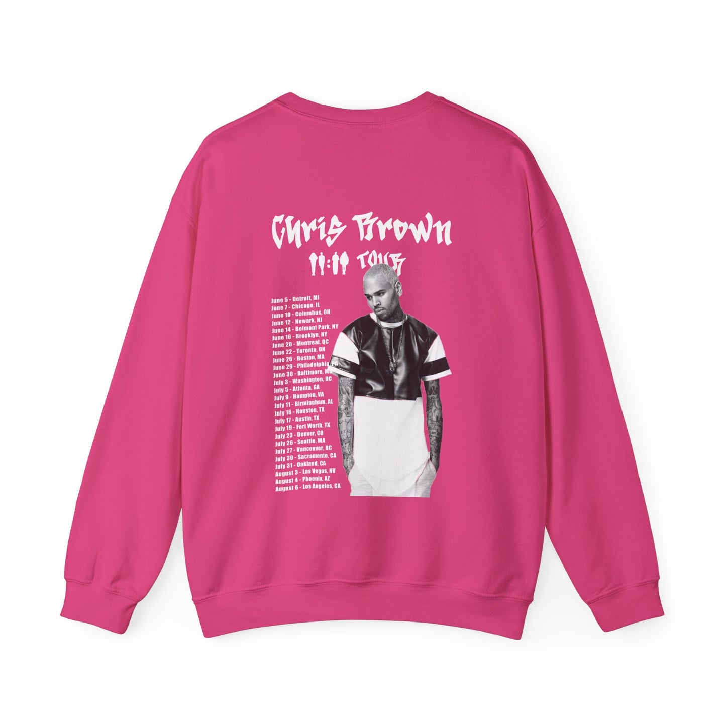 Chris Brown 11:11 Tour Dates (2024) Unisex Sweatshirt