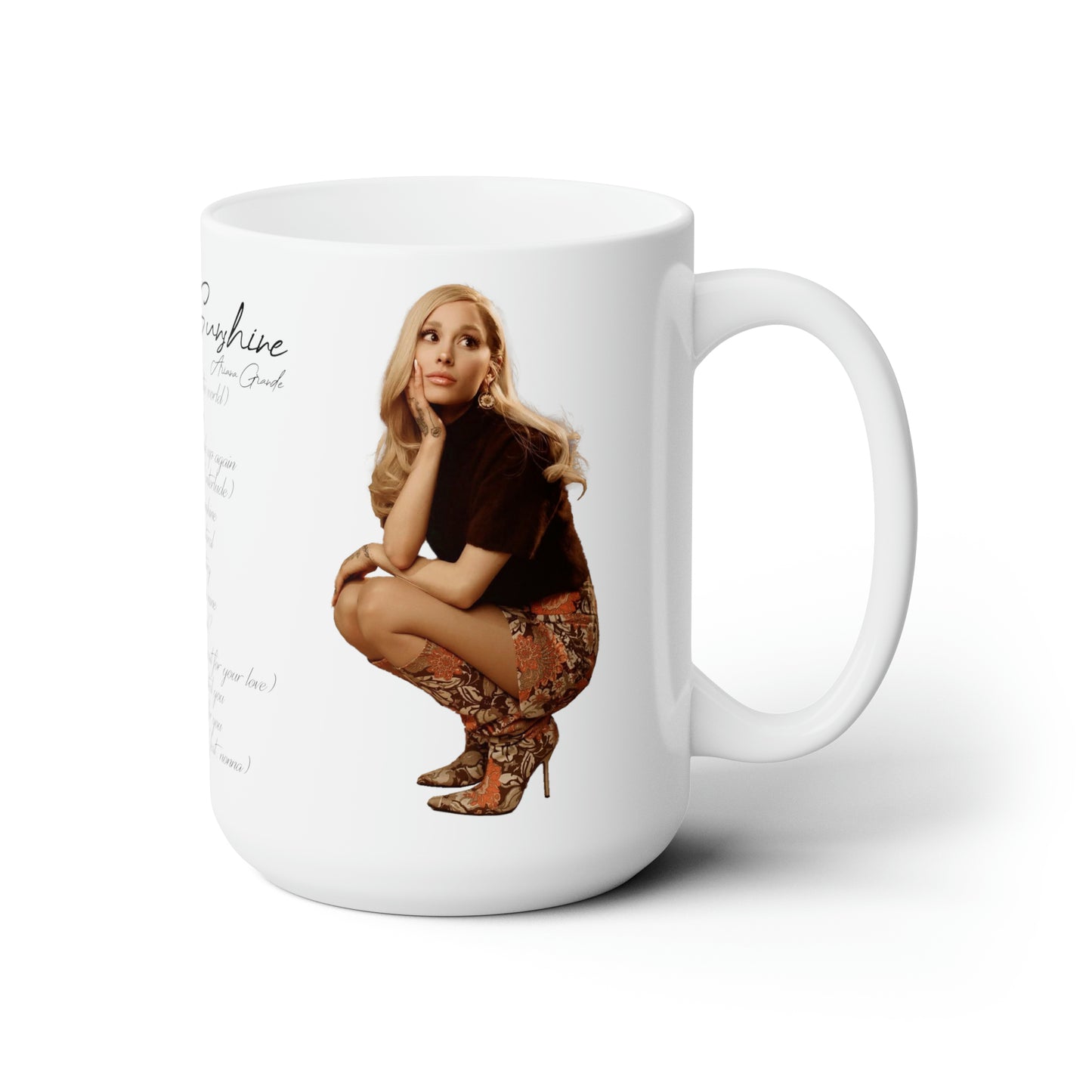 Eternal Sunshine Tracklist (Ariana Grande 2024) Ceramic Mug 15oz