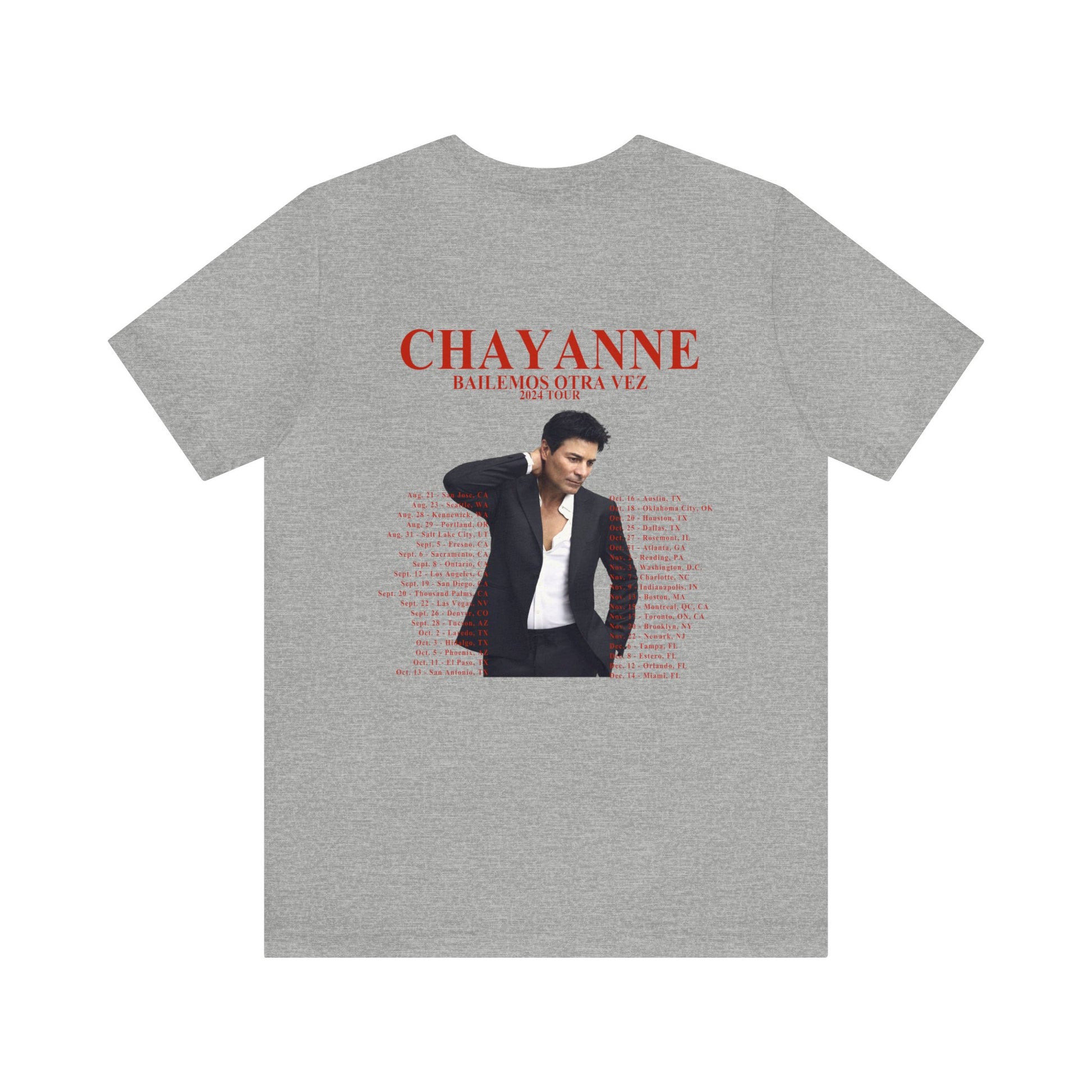 Chayanne "Bailemos Otra Vez" 2024 Tour Shirt