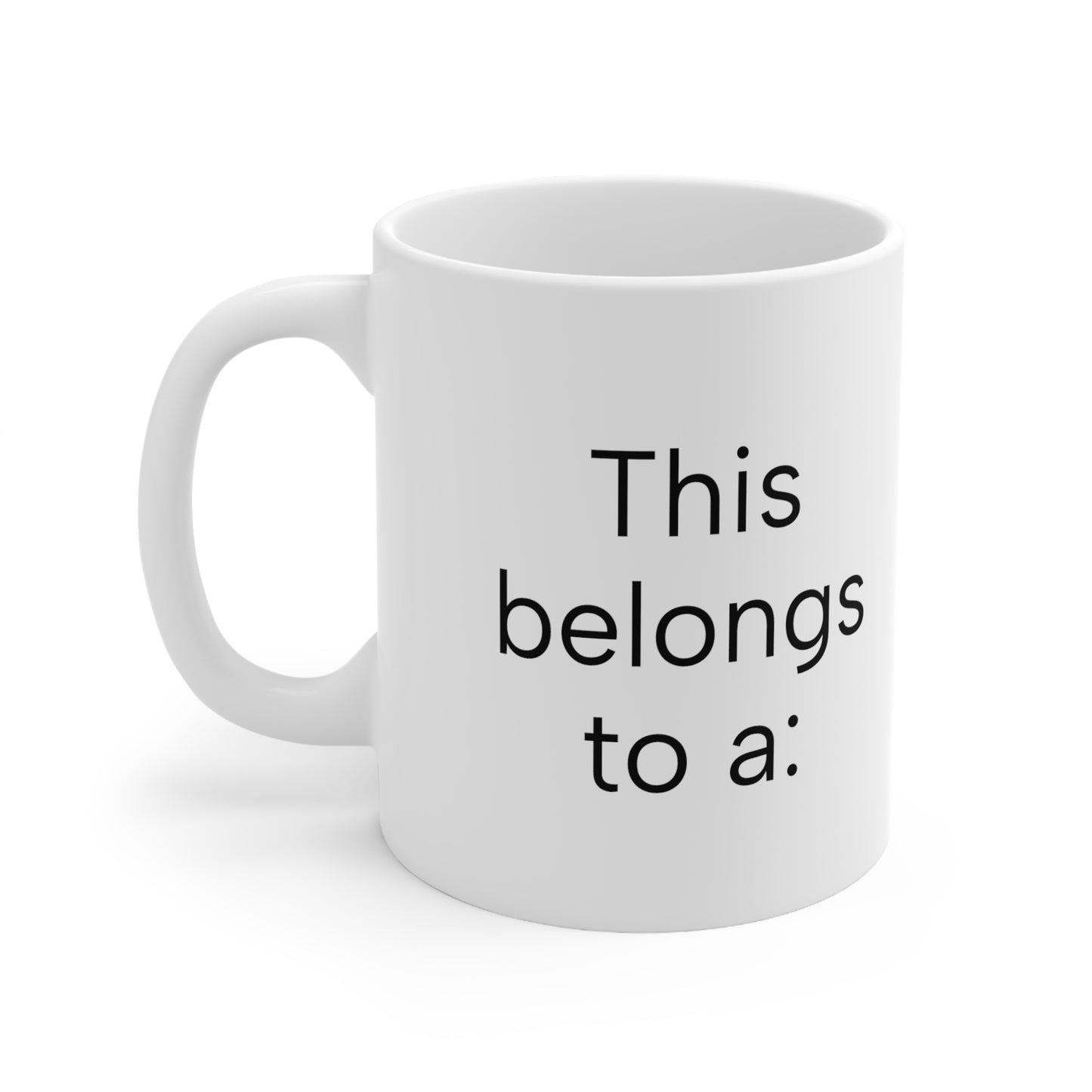 "This belongs to a" generation nicknames humor gift Mug 11oz for boomers, GenX, Millennials, GenZ or Gen Alpha