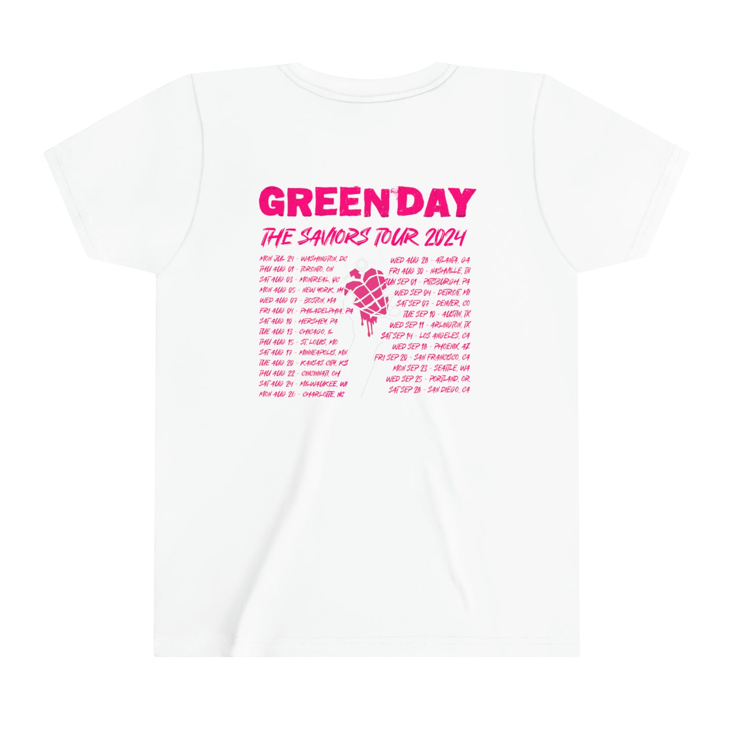 Green Day the Saviors tour 2024 Youth KIDS unisex Tee