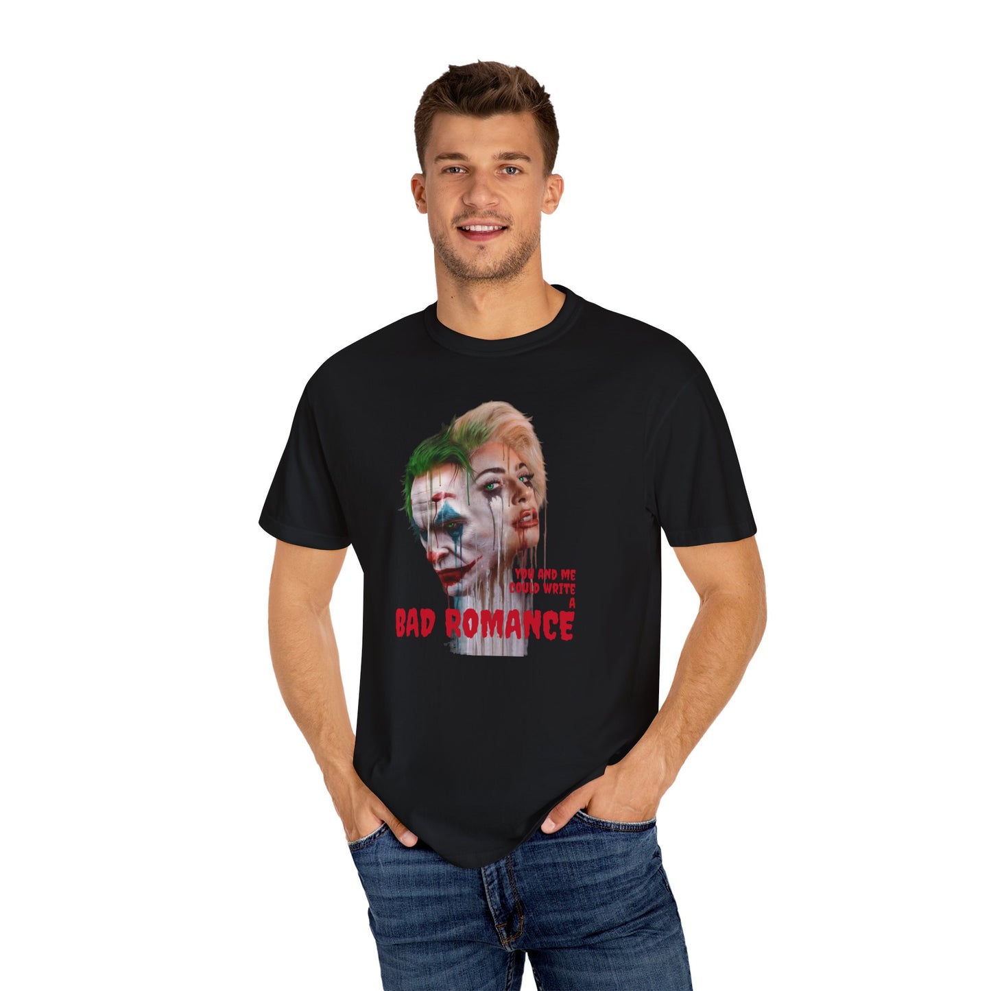 Joker Bad Romance Lady gaga folie a deux Unisex Garment-Dyed T-shirt