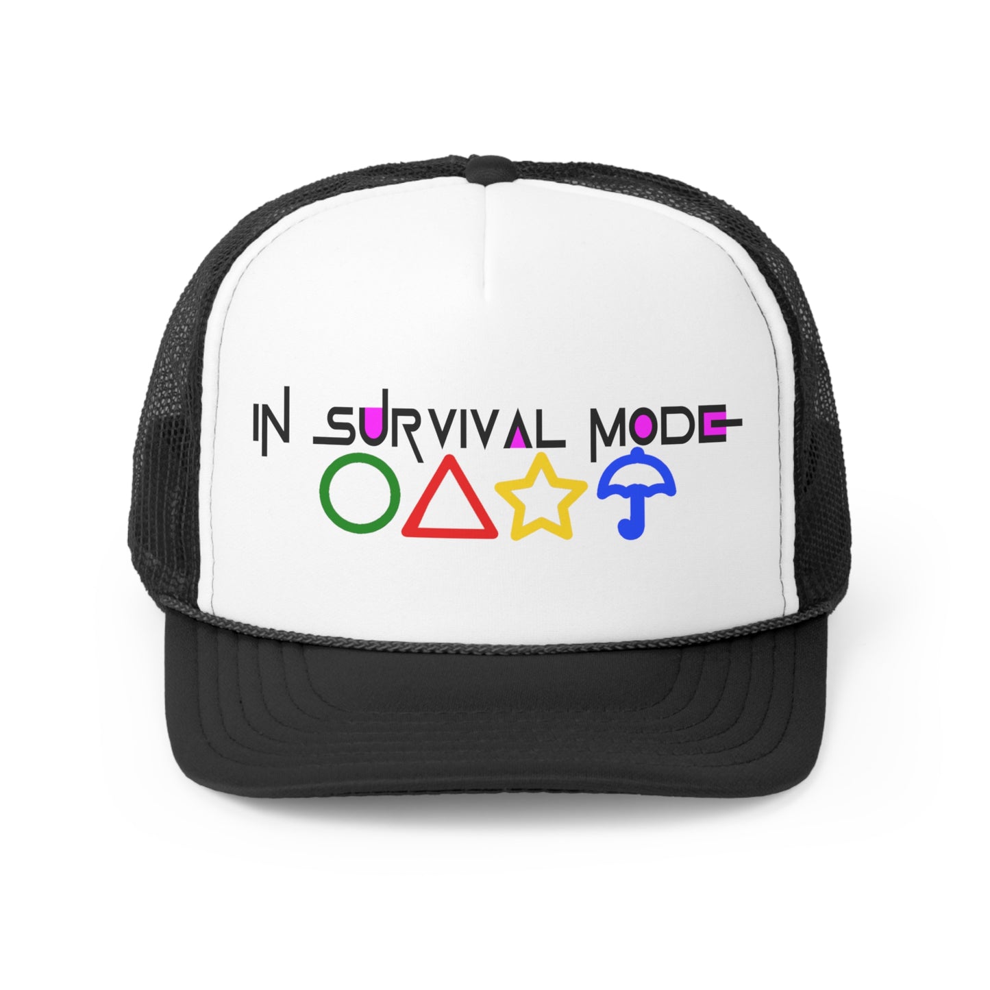 "In Survival Mode" (Squid Game) symbols Trucker Cap