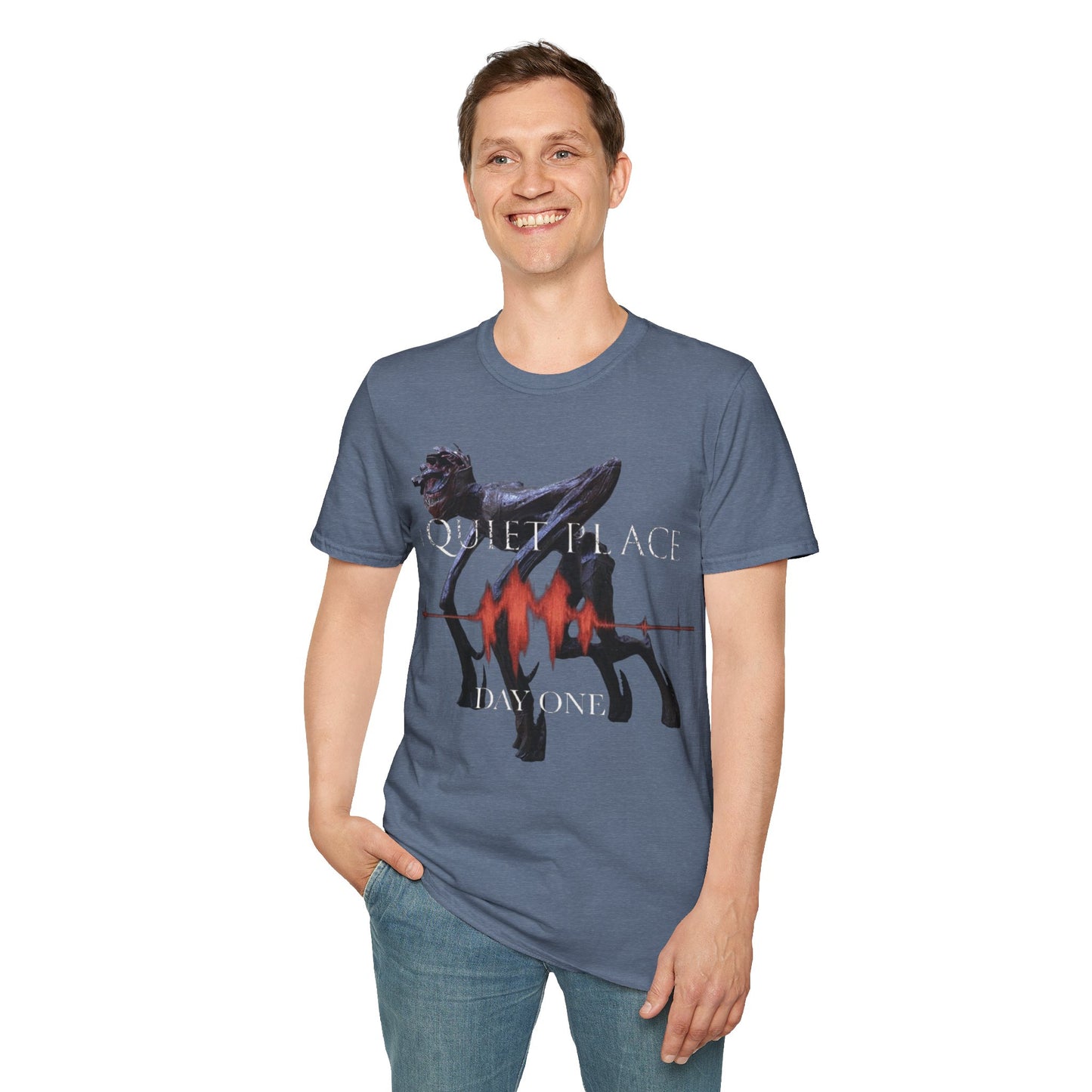 A Quiet Place Day one 2024 movie Unisex Softstyle T-Shirt