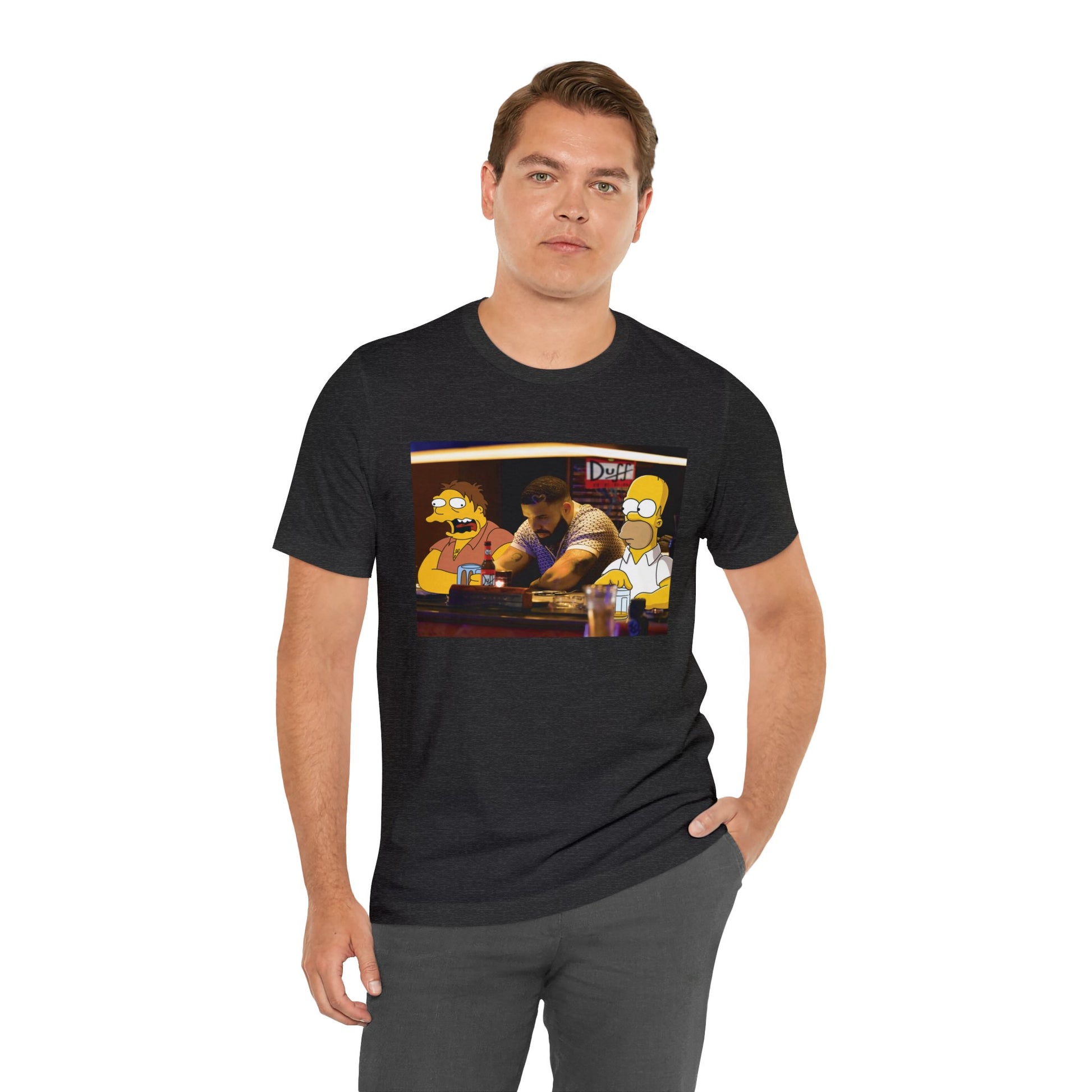 Drake at Moe's Unisex Jersey Short Sleeve TeeDrake at Moe's Simpsons Duff Unisex Jersey Tee