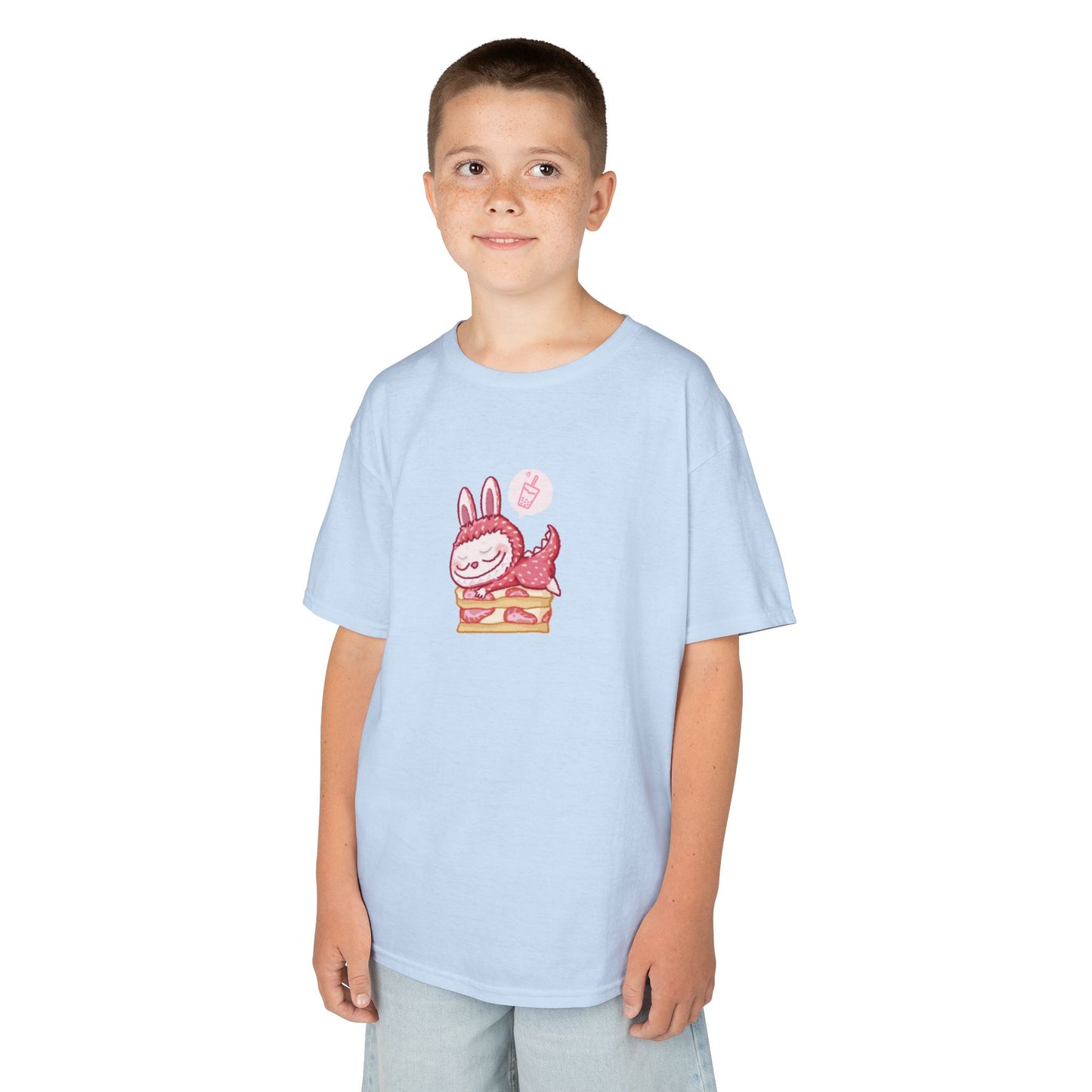 Zimomo (Labubu) X Bubble Tea! Popmart Kids Unisex Shirt