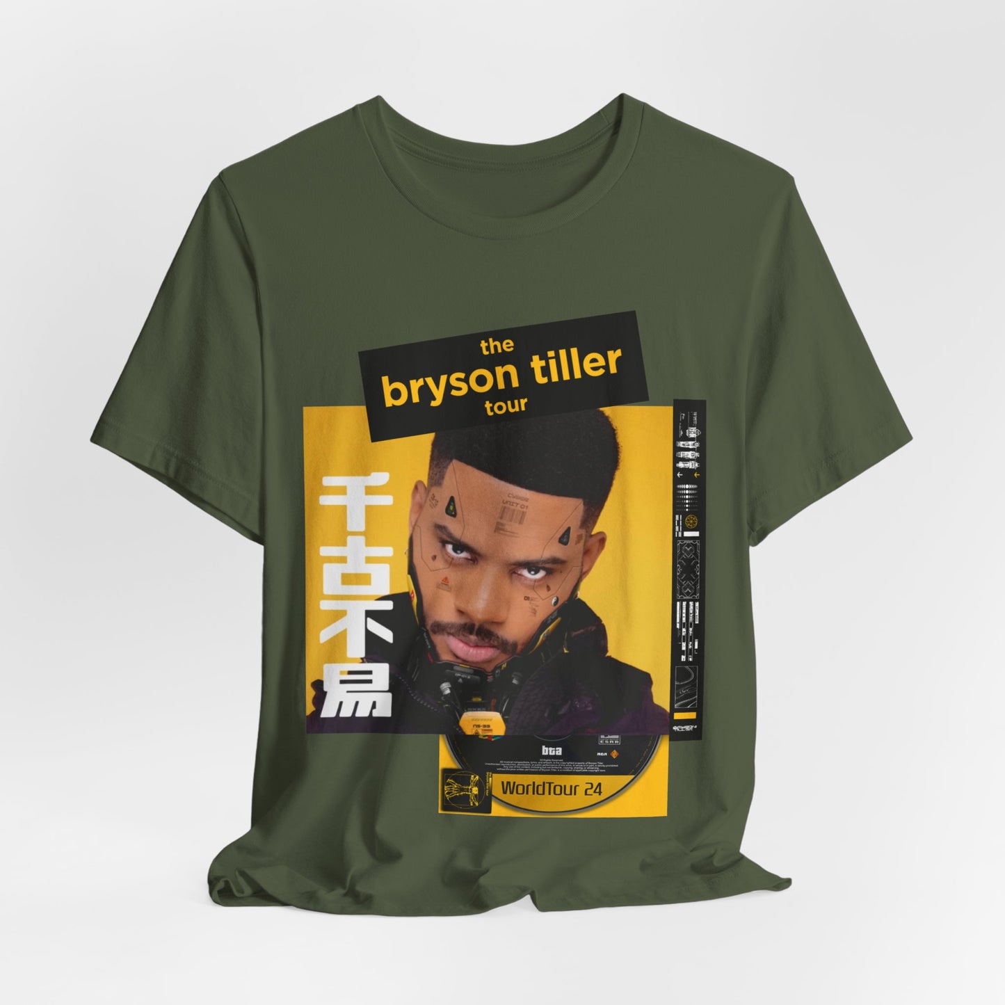 Bryson Tiller 2024 Tour (Double Sided With Dates) Unisex Shirt