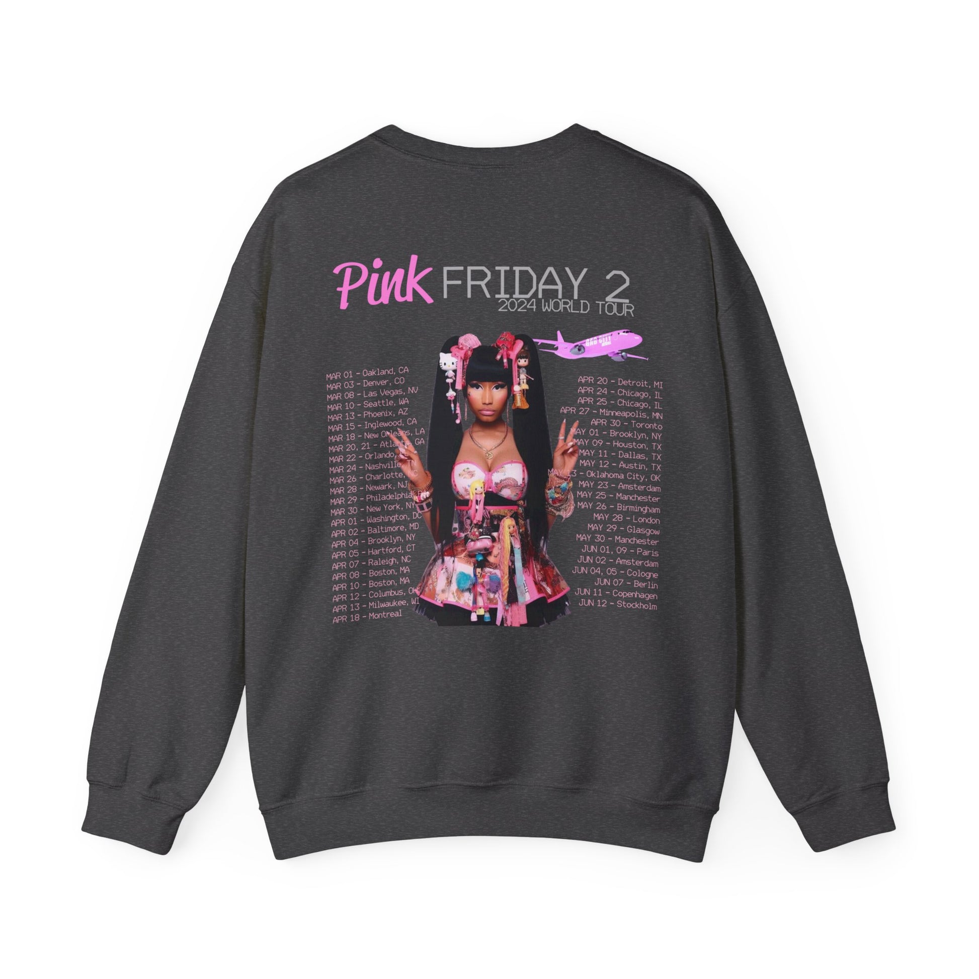 Pink Friday 2 (Nicki Minaj) 2024 Tour Sweatshirt – BUBBLE POPS