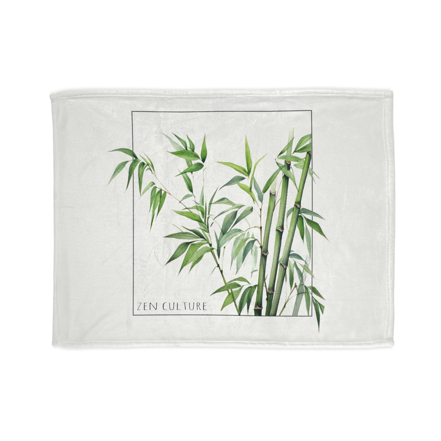 Bamboo Greens Zen Culture Soft Polyester Blanket