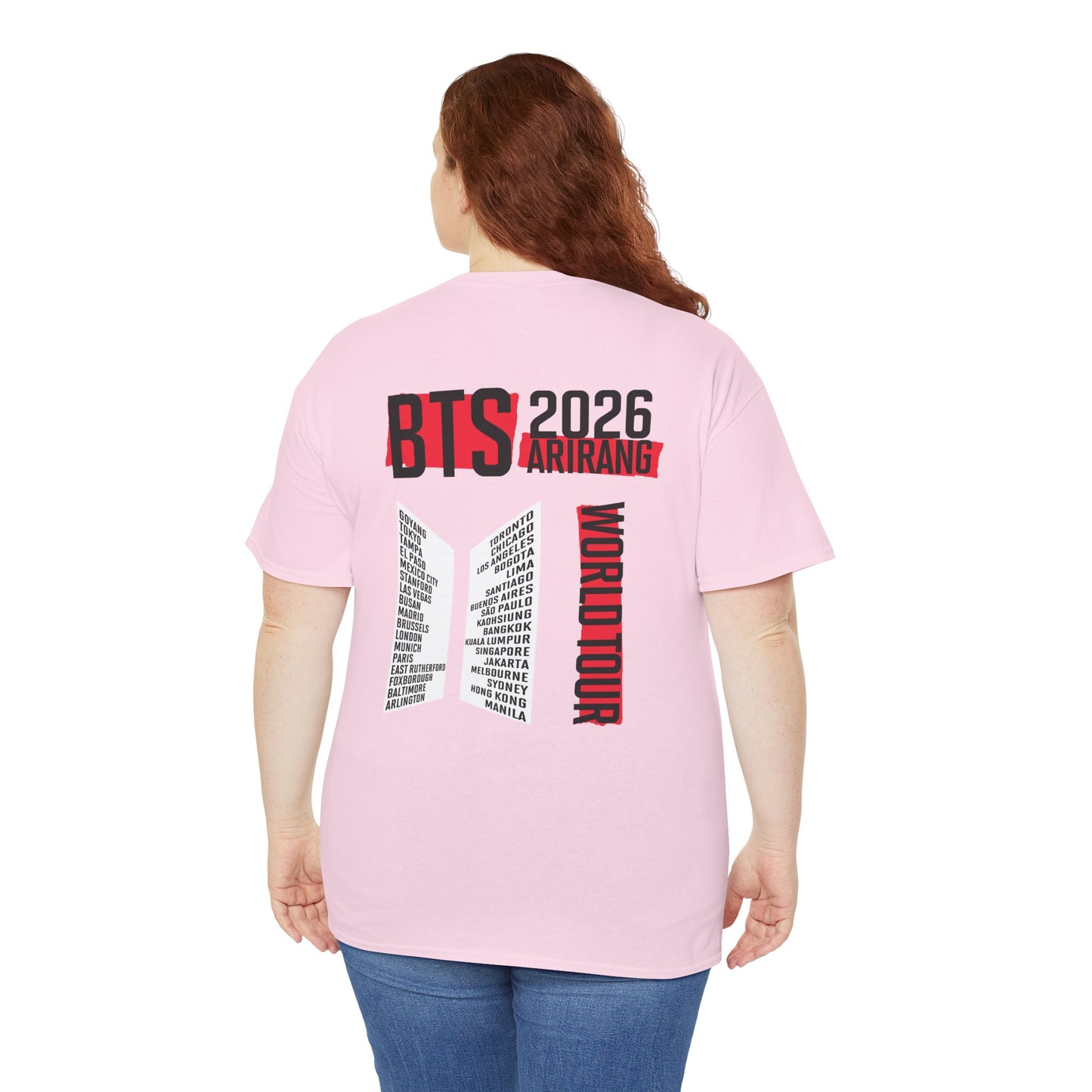 BTS ARIRANG WORLD TOUR 2026 Double Sided Unisex Shirt