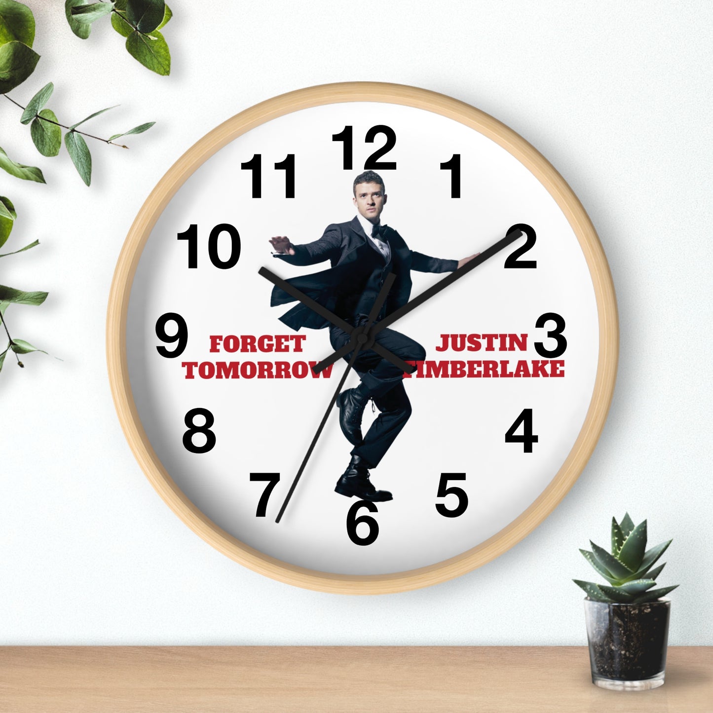 Justin Timberlake Forget Tomorrow 2024 Wall Clock