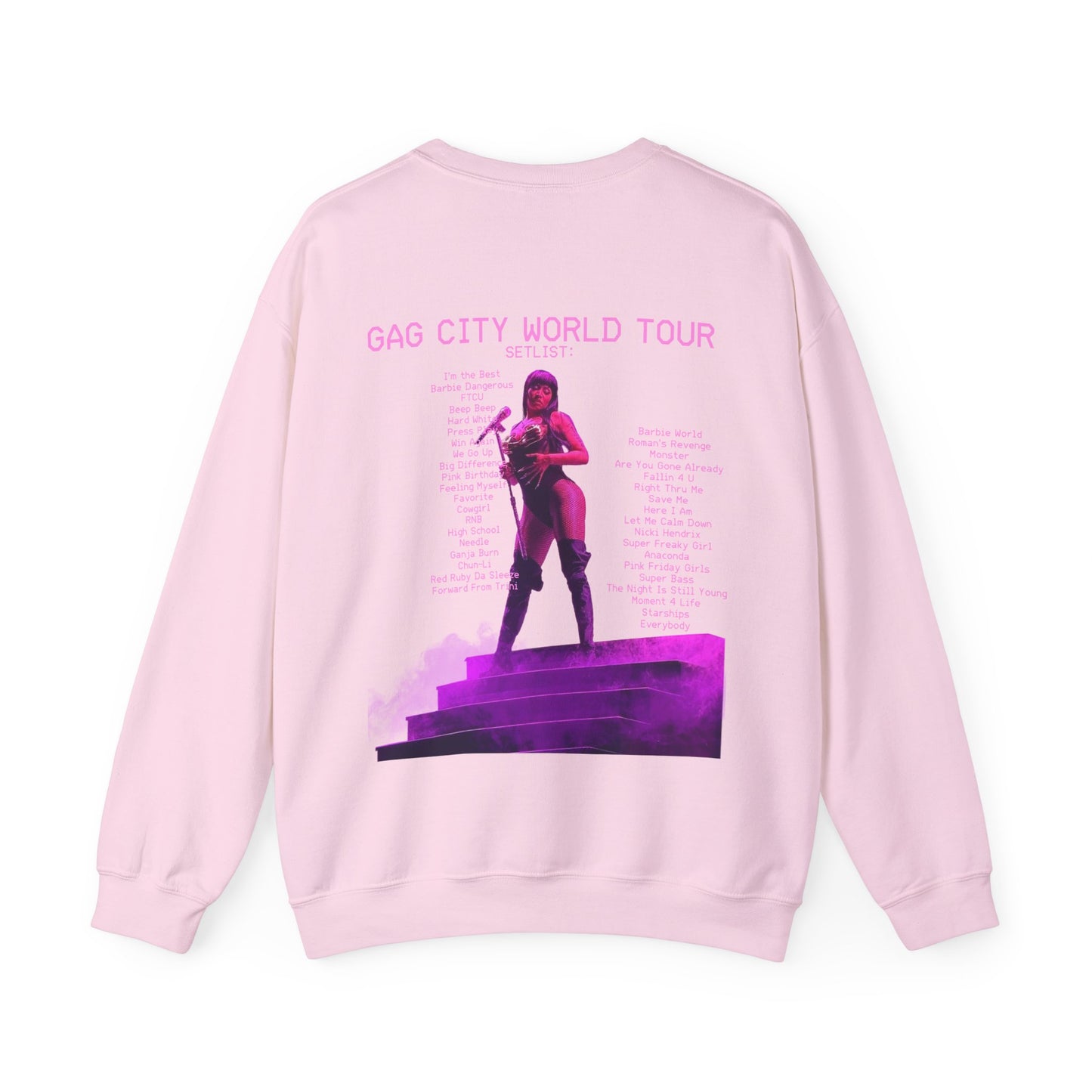 GAG City World Tour Setlist (Nicki Minaj Pink Friday 2) Sweatshirt