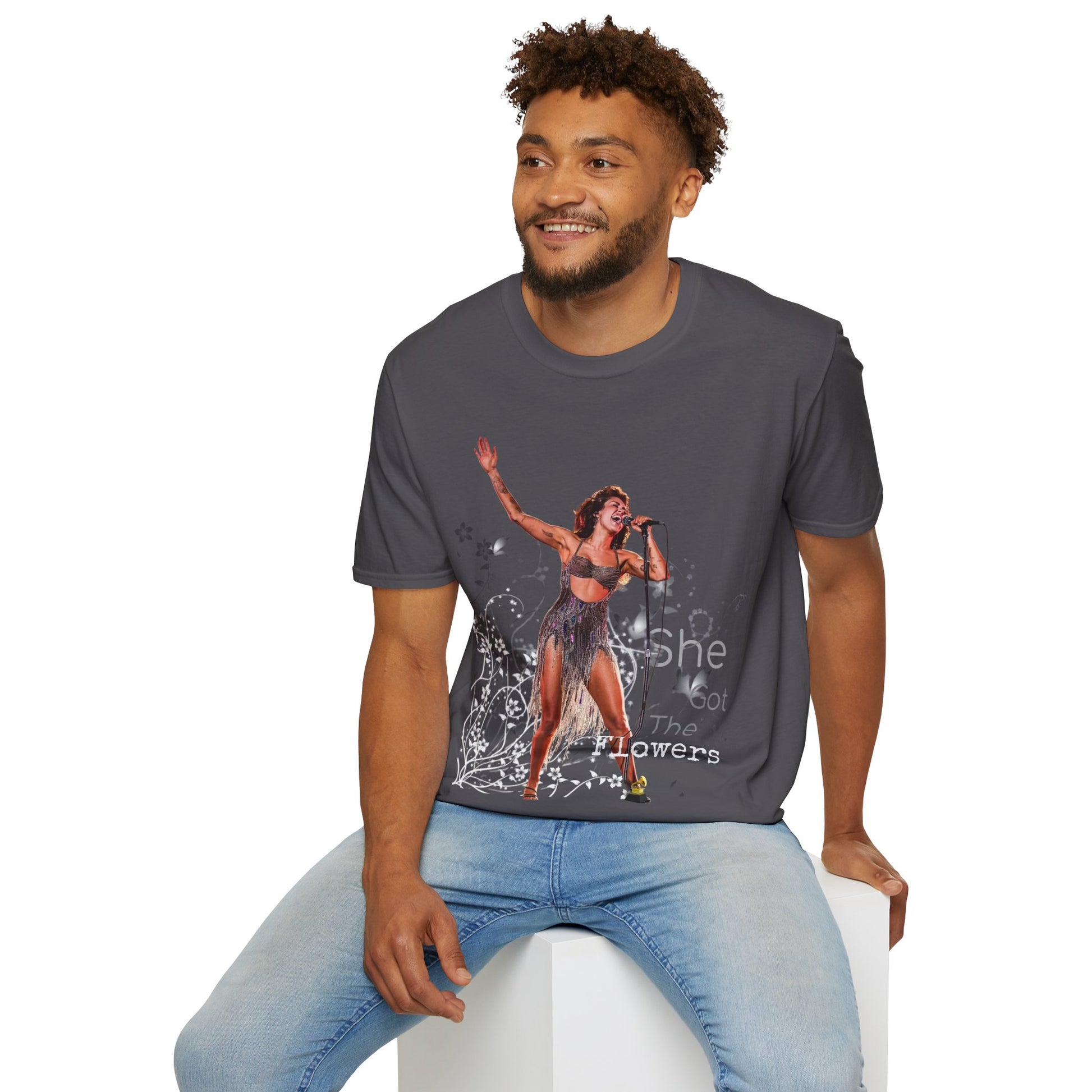 Miley Cyrus Flowers Grammy 2024 Unisex Softstyle T-Shirt