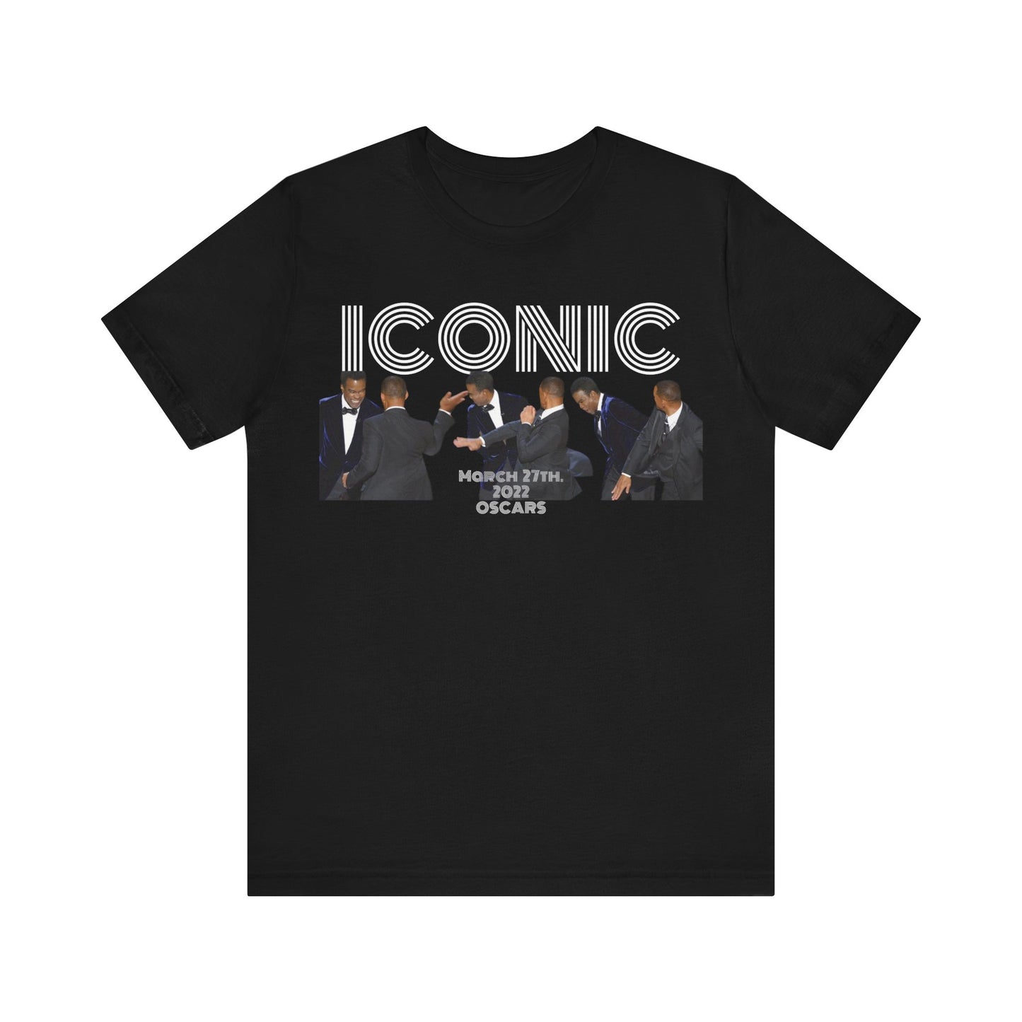 ICONIC 2022 Oscar slap Will Smith and Chris Rock Unisex Jersey Tee