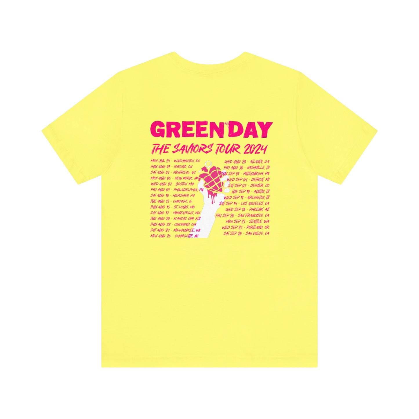 The Saviors Tour (Green Day 2024) Unisex Jersey Tee