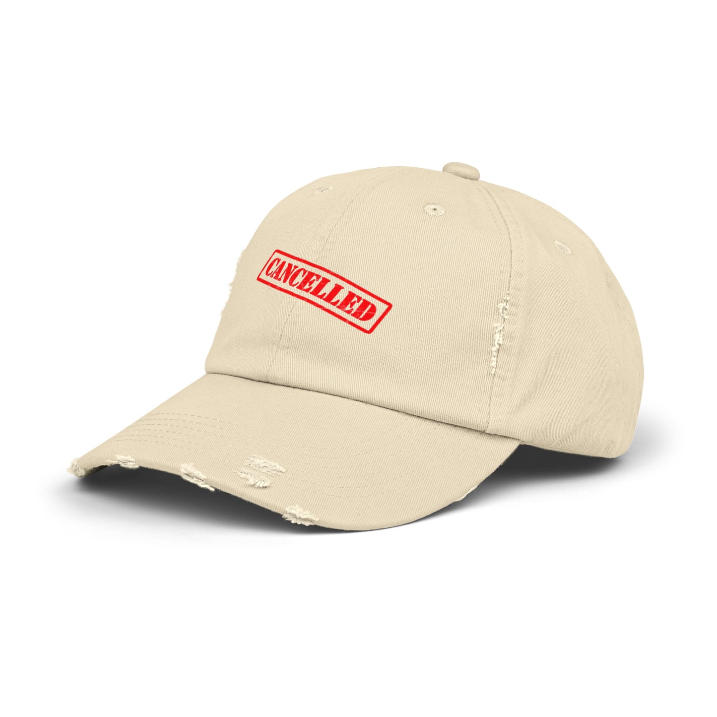 Cancelled (Viral Meme) Unisex Distressed Cap