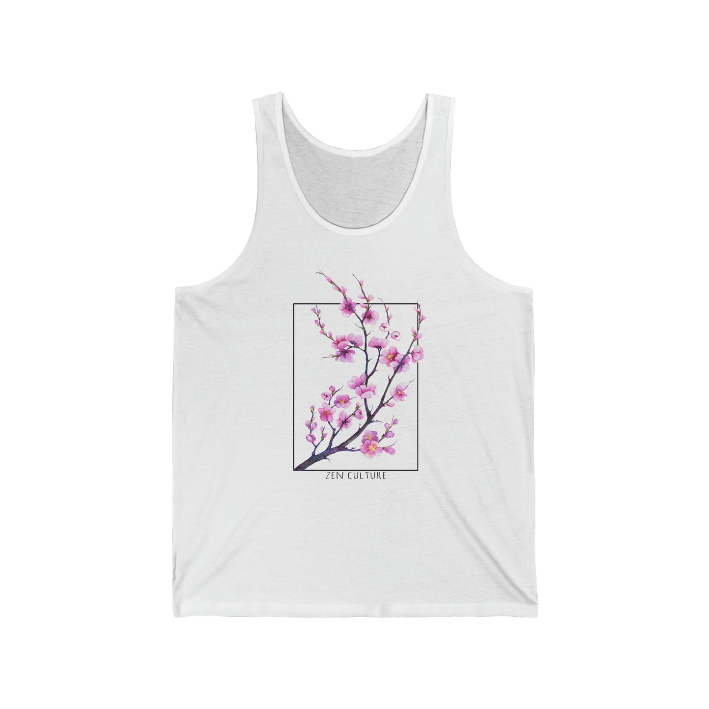 Cherry Blossom Zen Culture Japanese inspired Tank Top