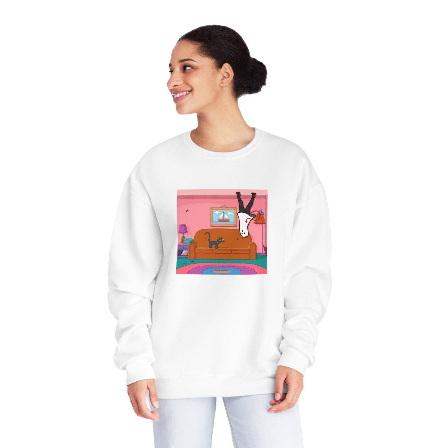 Demons X Doja Cat X Simpsons cartoon sweatshirt