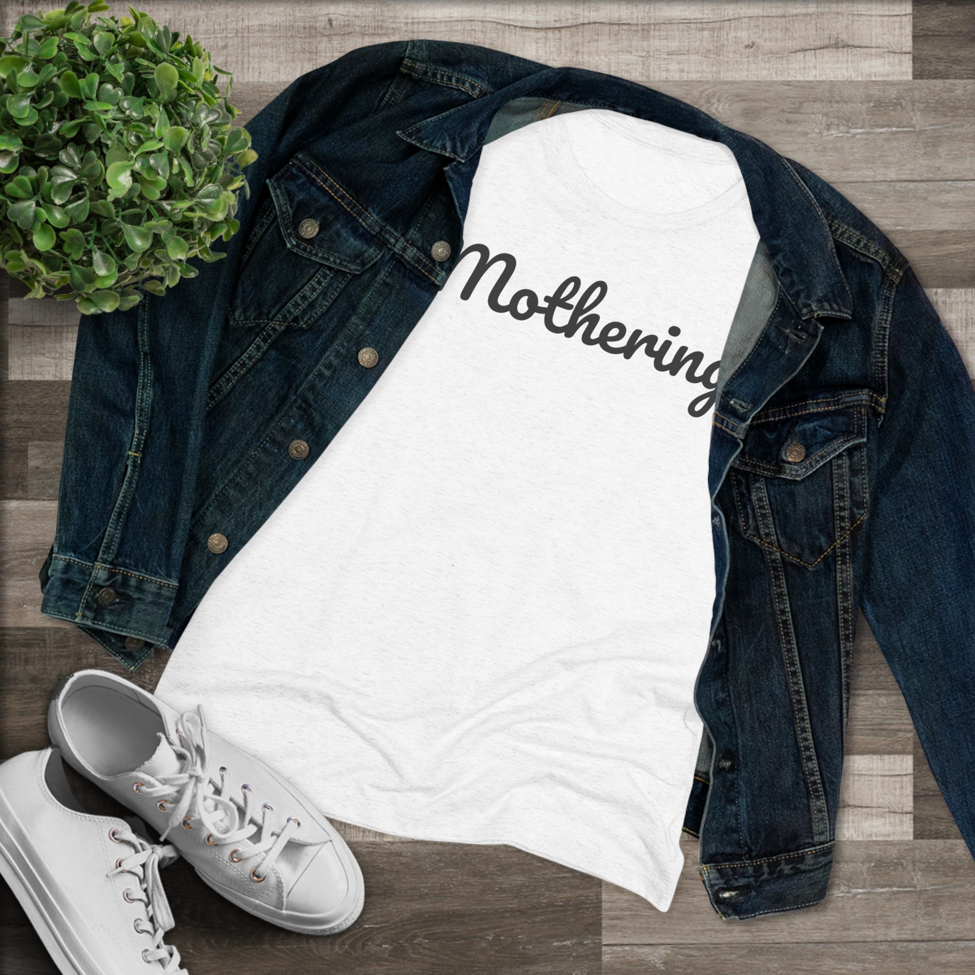 "Mothering" Women's Triblend Tee