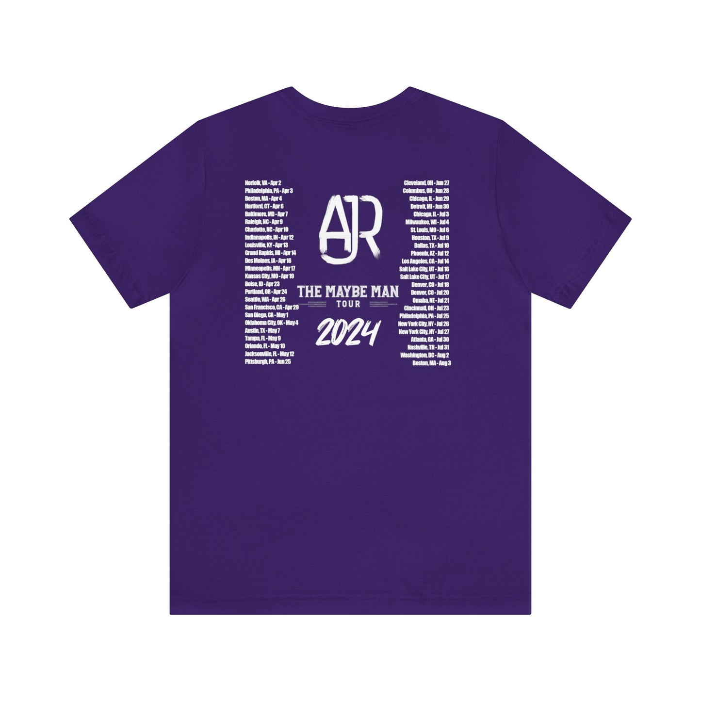 AJR The Maybe Man 2024 Tour Dates Unisex Jersey shirt