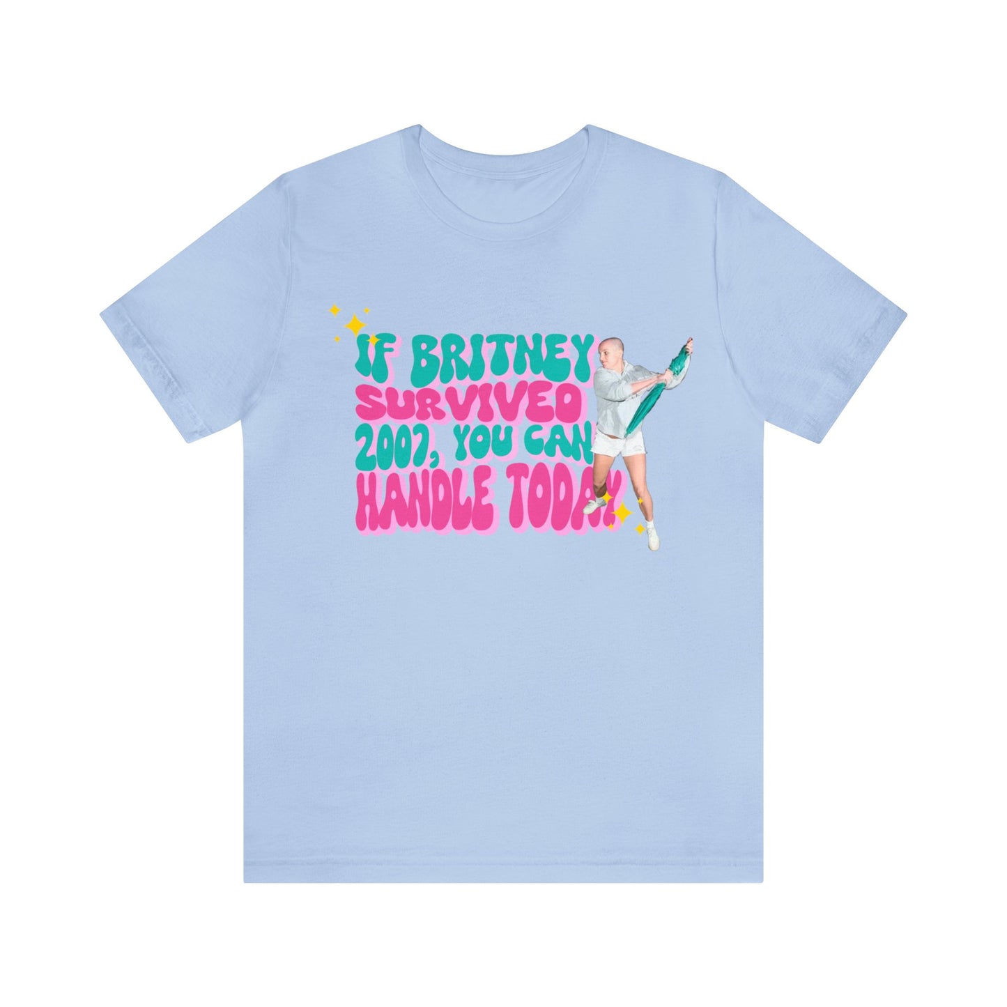 If Britney Survived 2007, You Can Handle Today Unisex Jersey Tee