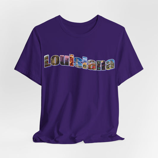 Louisiana State Collage Unisex Jersey Short Sleeve Tee city state pride new orleans mardi gras gift idea